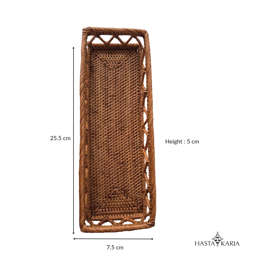 Patterned Rectangular Atta Tray 