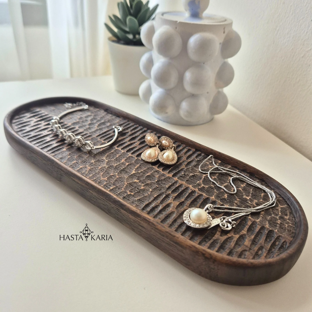 Handcrafted Wooden Jewelry Tray