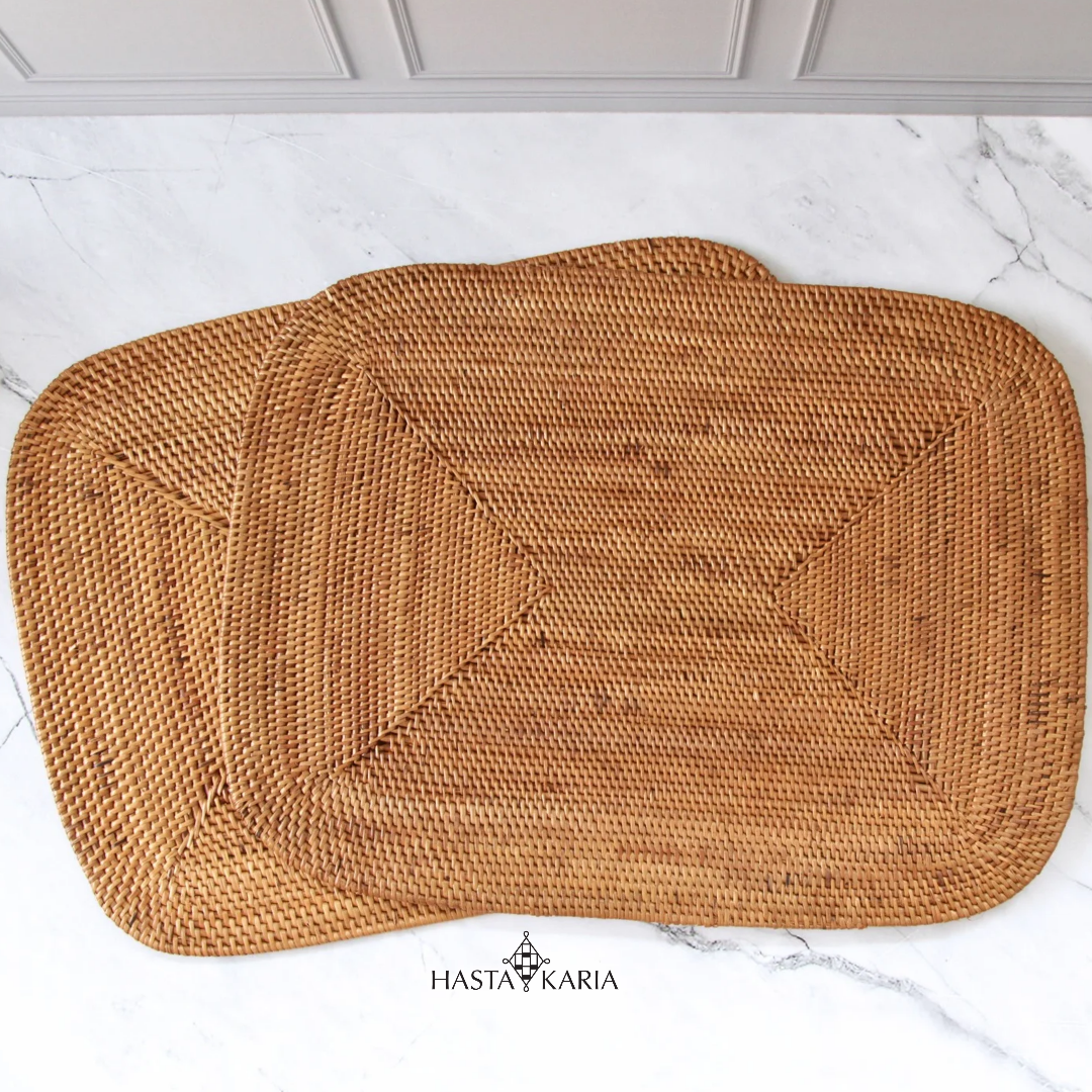 Handwoven Rounded Edge Placemat