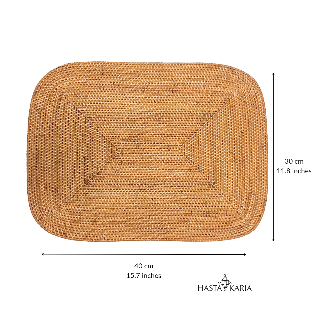 Handwoven Rounded Edge Placemat