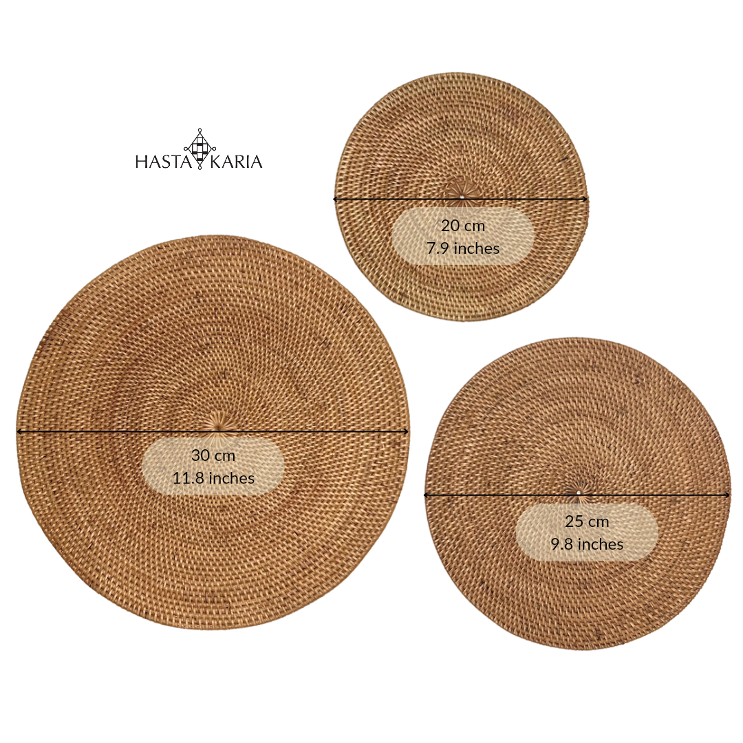 Handwoven Round Placemat