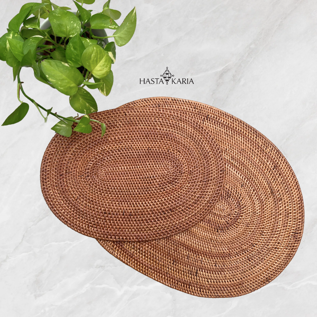 Handwoven Oval Placemat