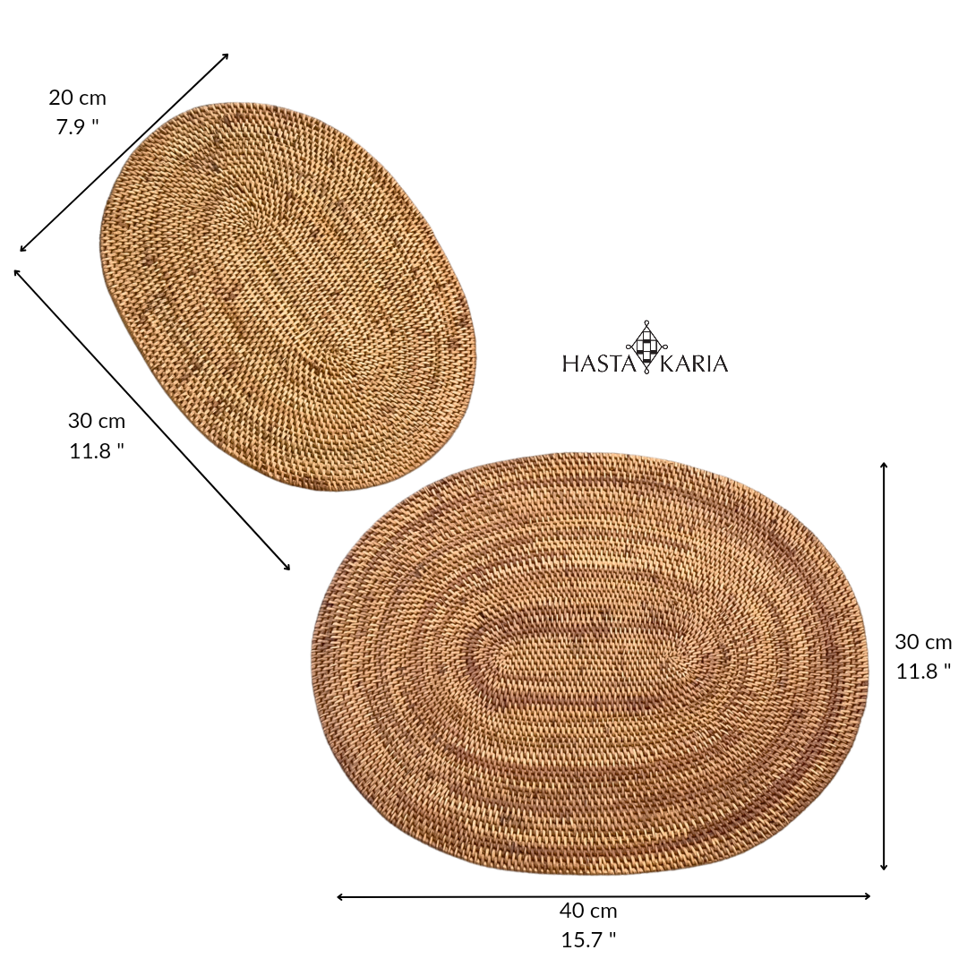 Handwoven Oval Placemat