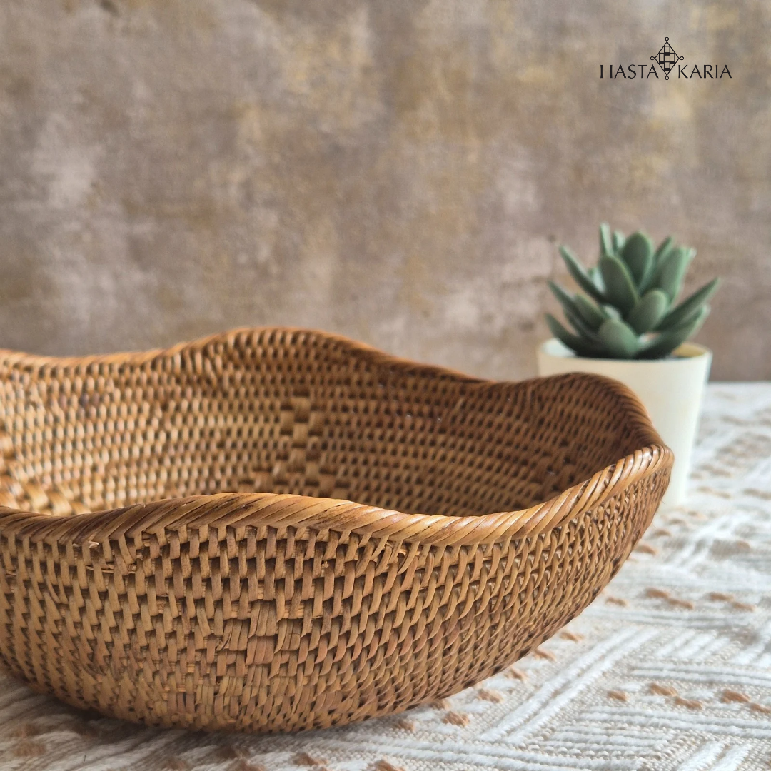 Handwoven Round Atta Bowl