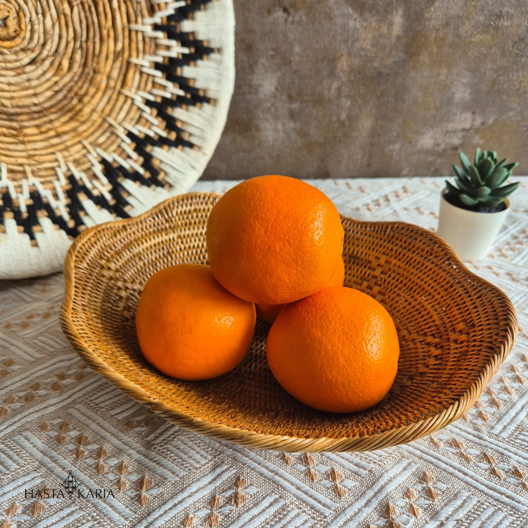 Handwoven Oval Atta Bowl