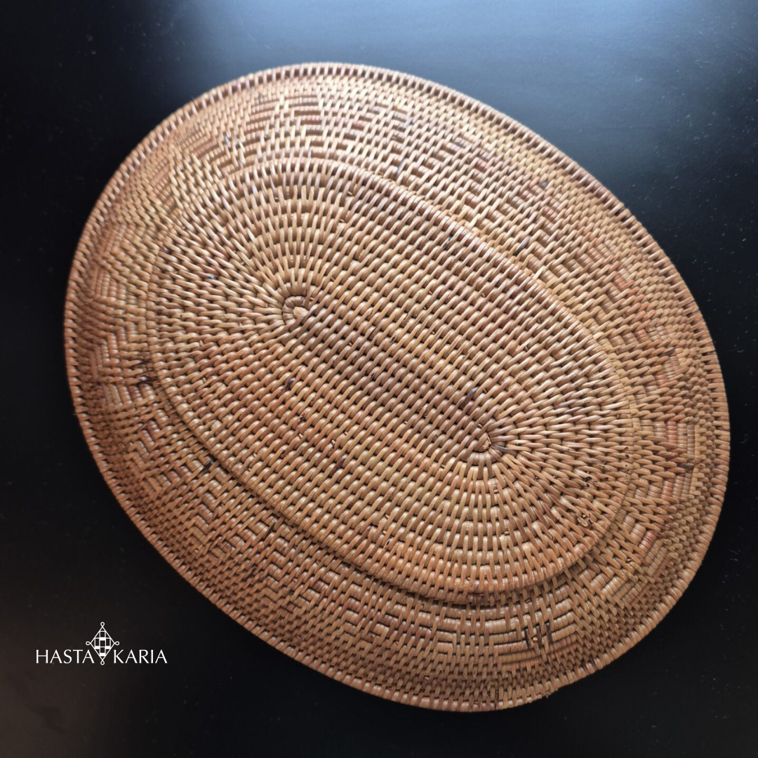 Patterned Atta Plate