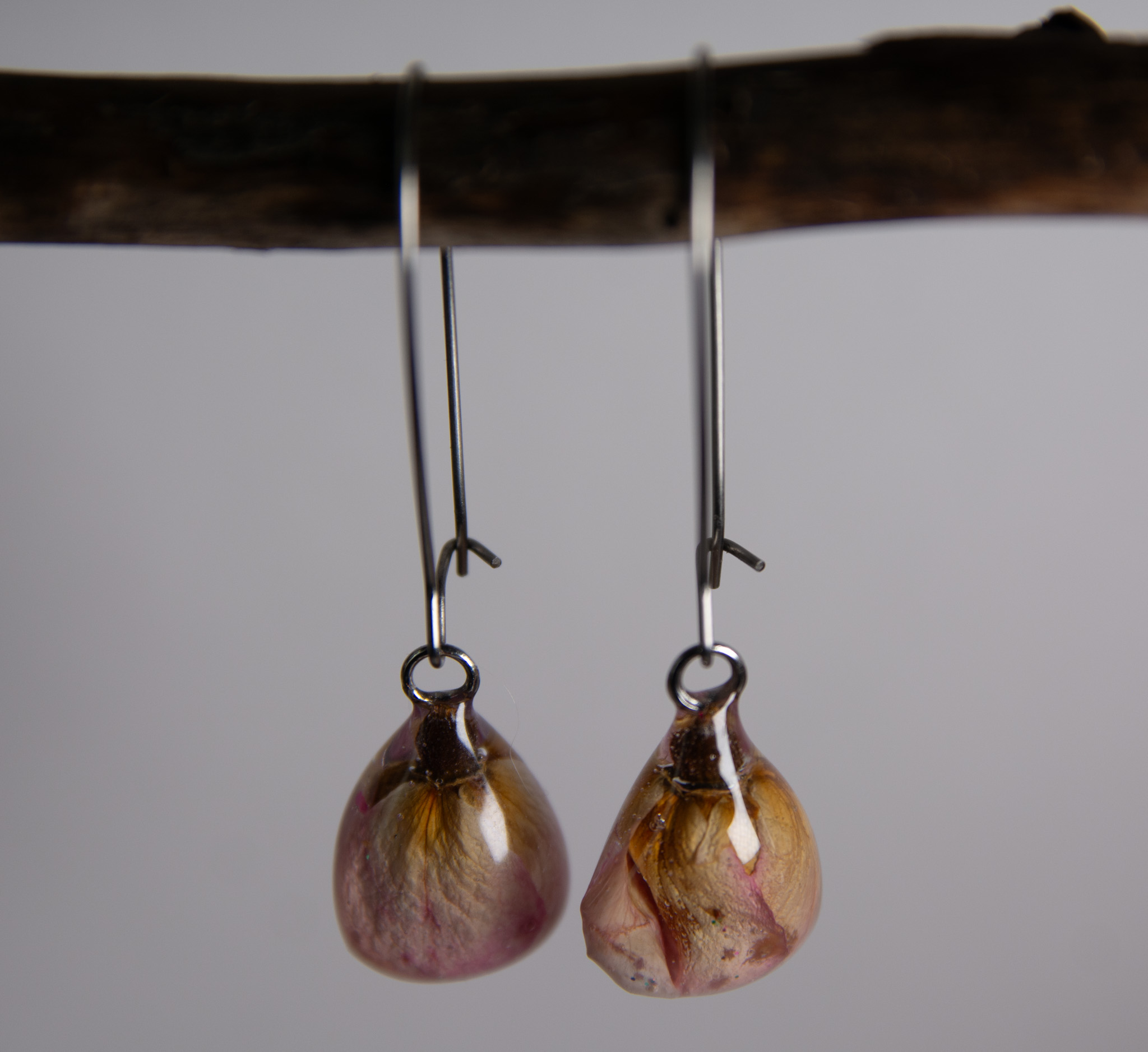 Boucles d'oreilles en résine