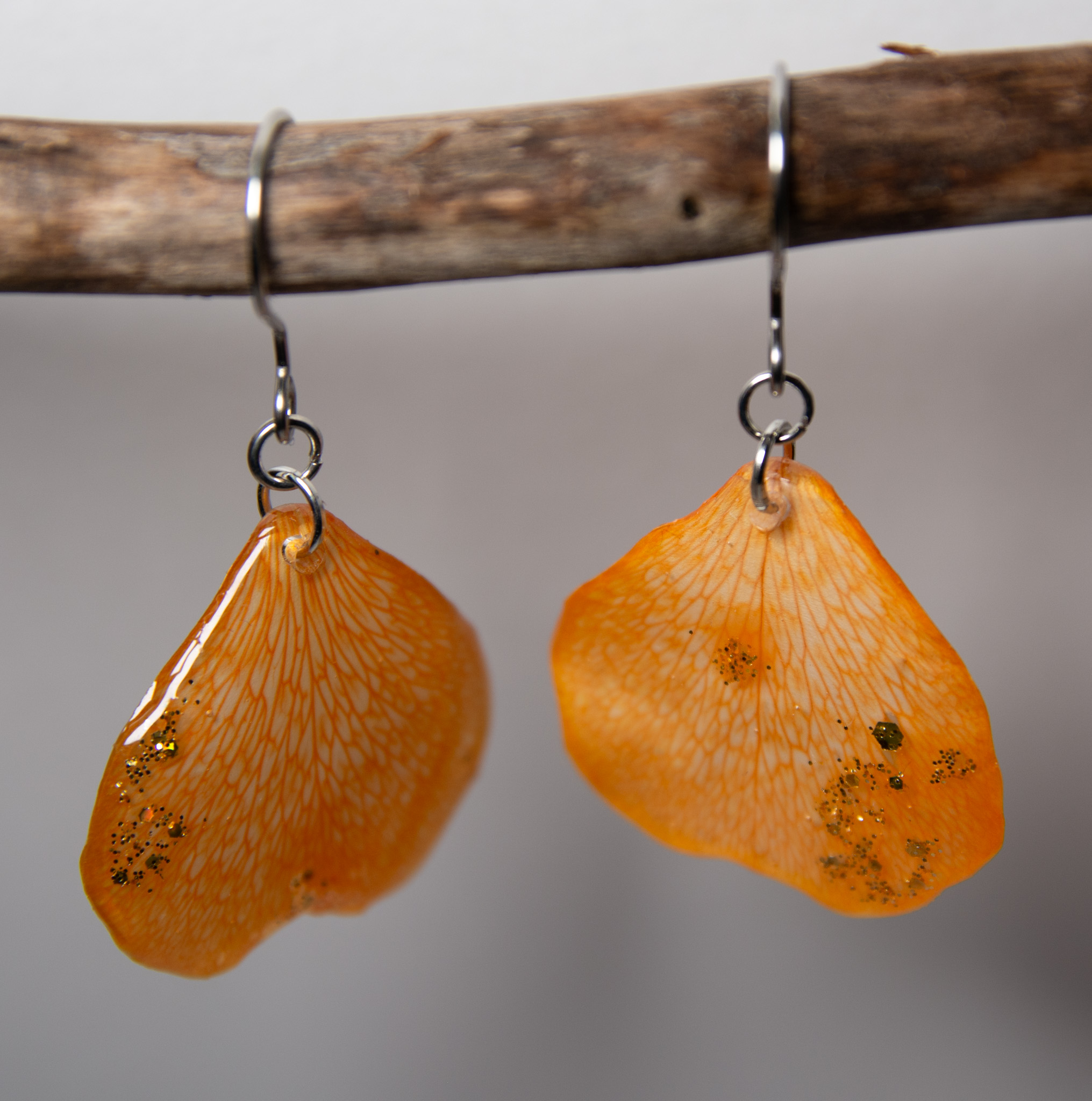 Boucles d'oreilles en résine