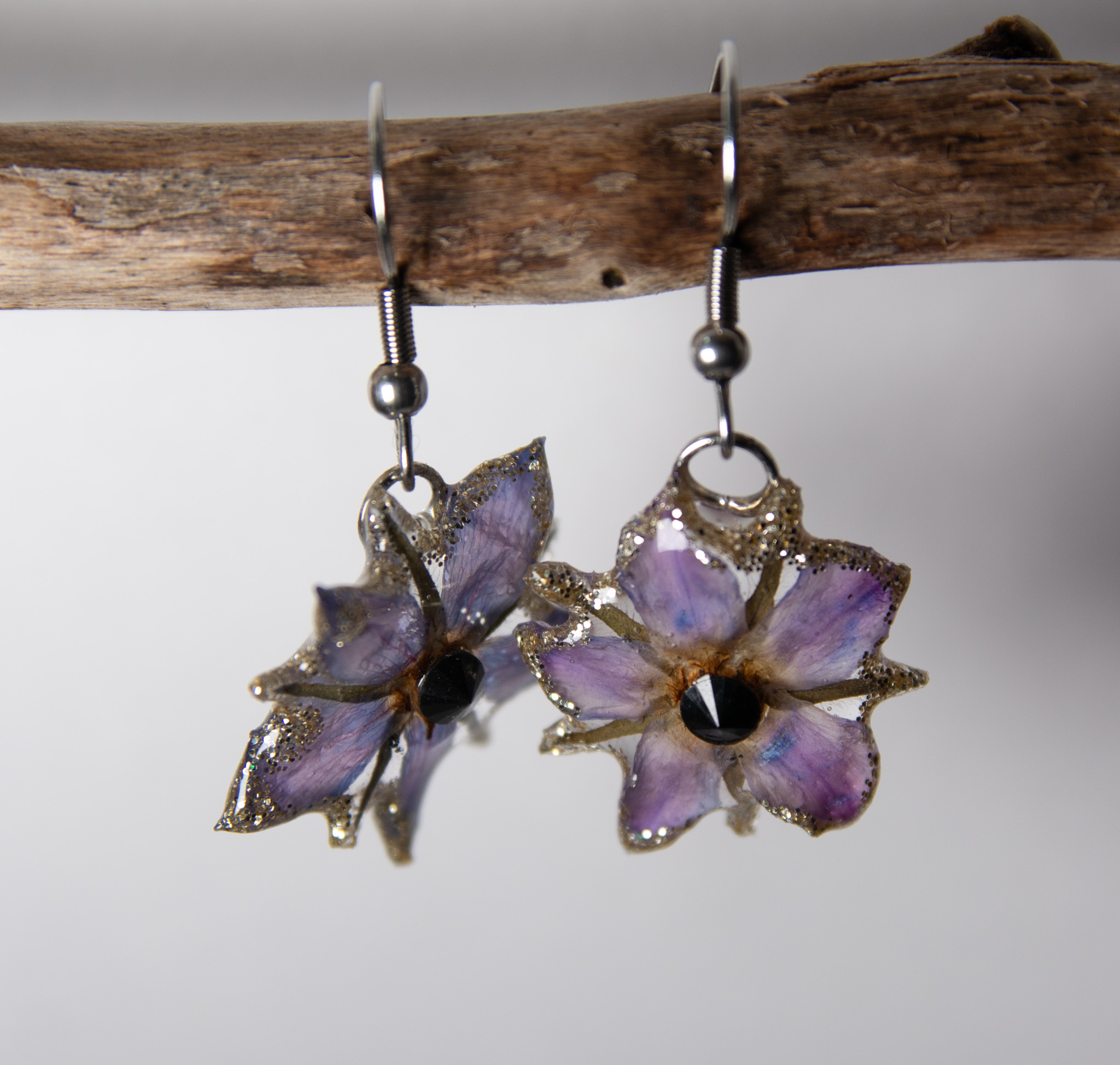 Boucles d'oreilles en résine