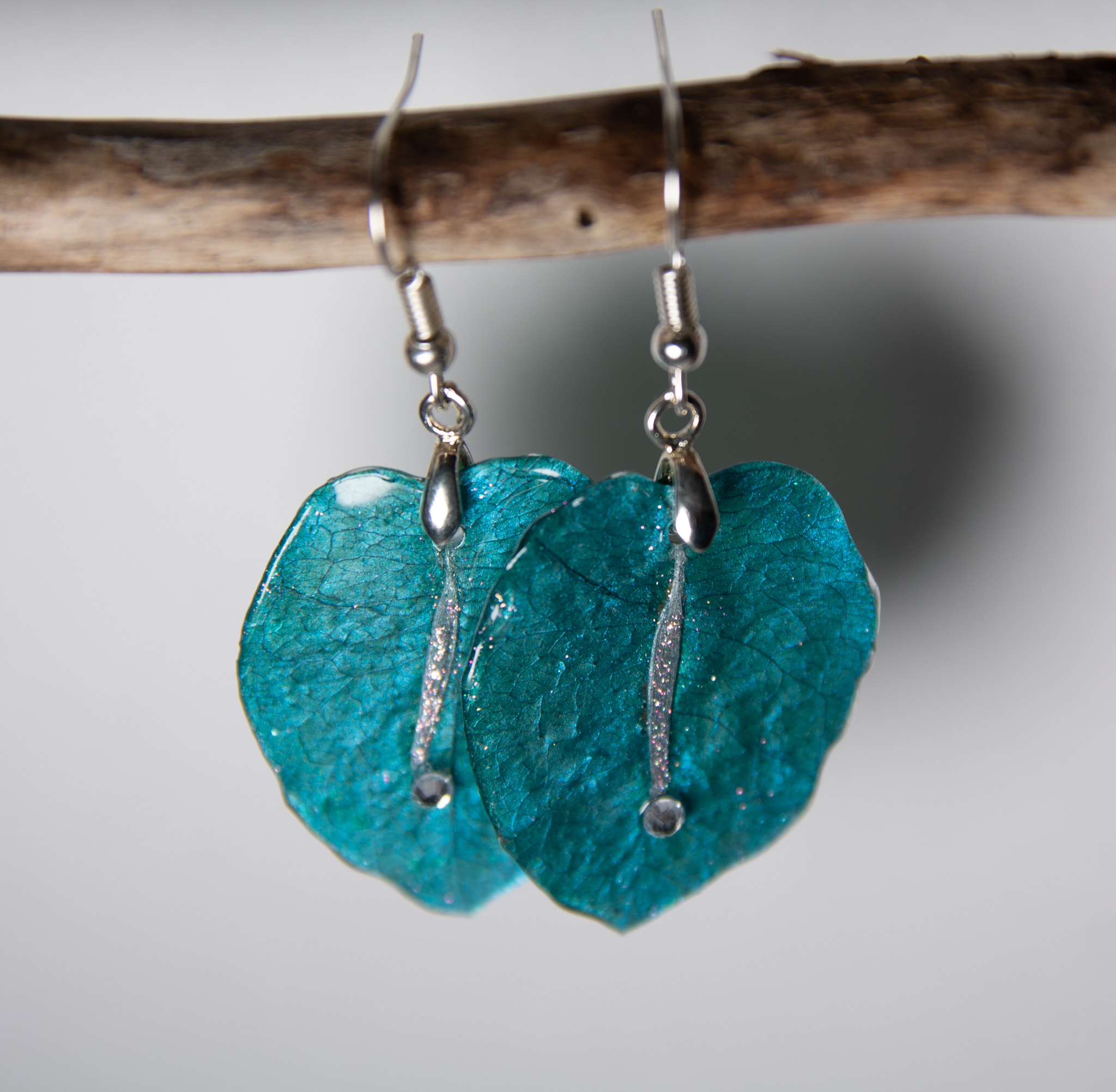 Boucles d'oreilles en résine