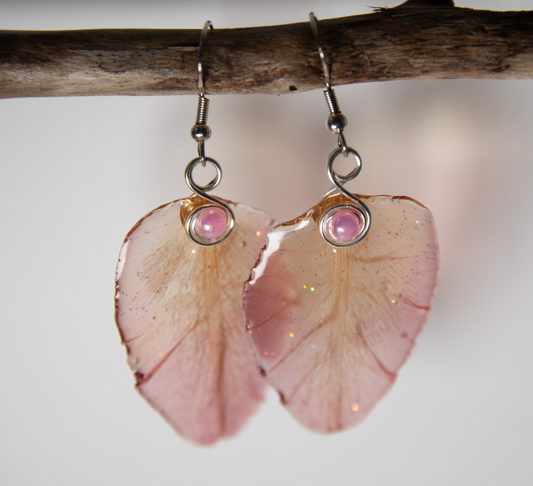 Boucles d'oreilles en résine