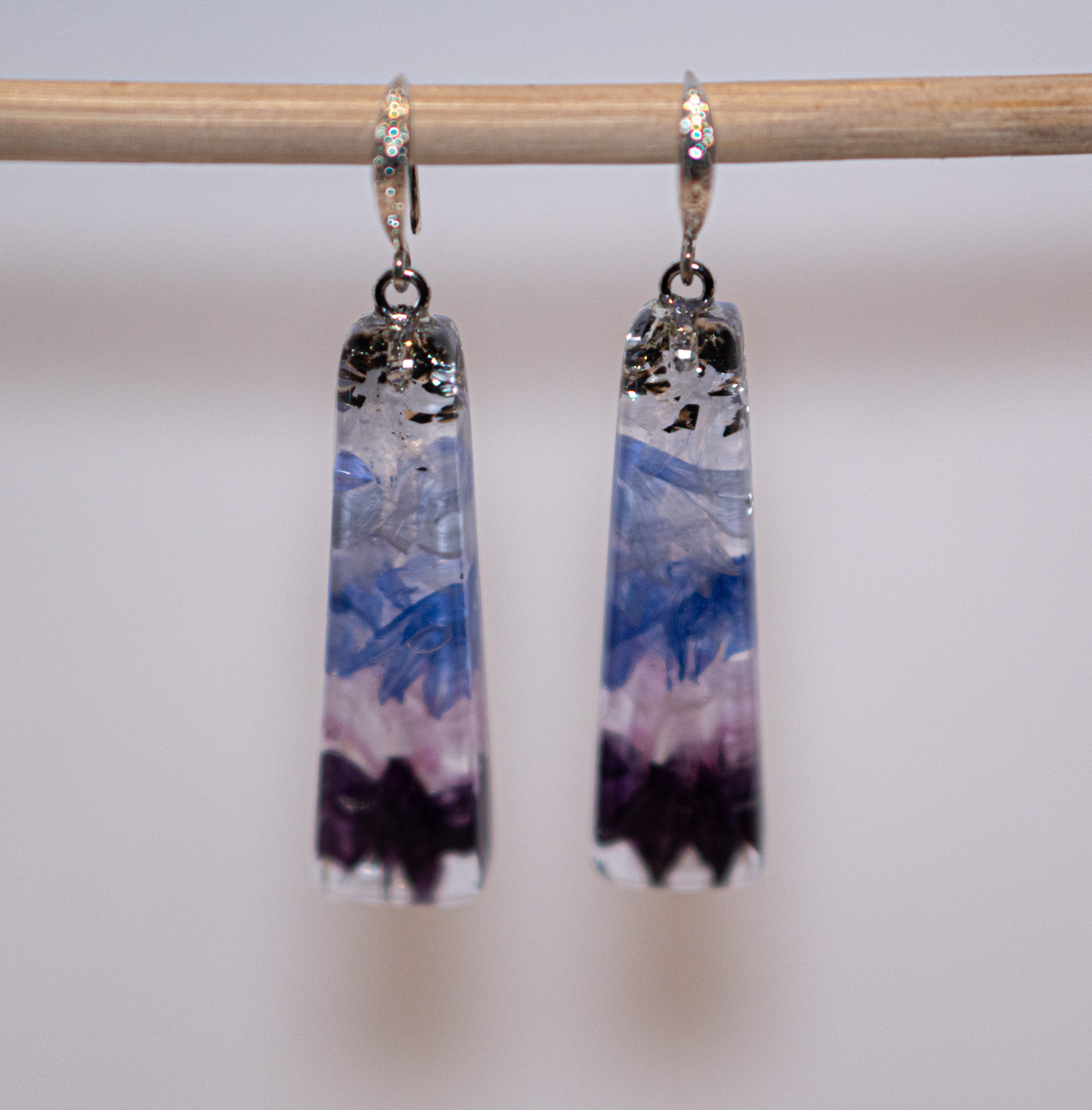 Boucles d'oreilles en résine