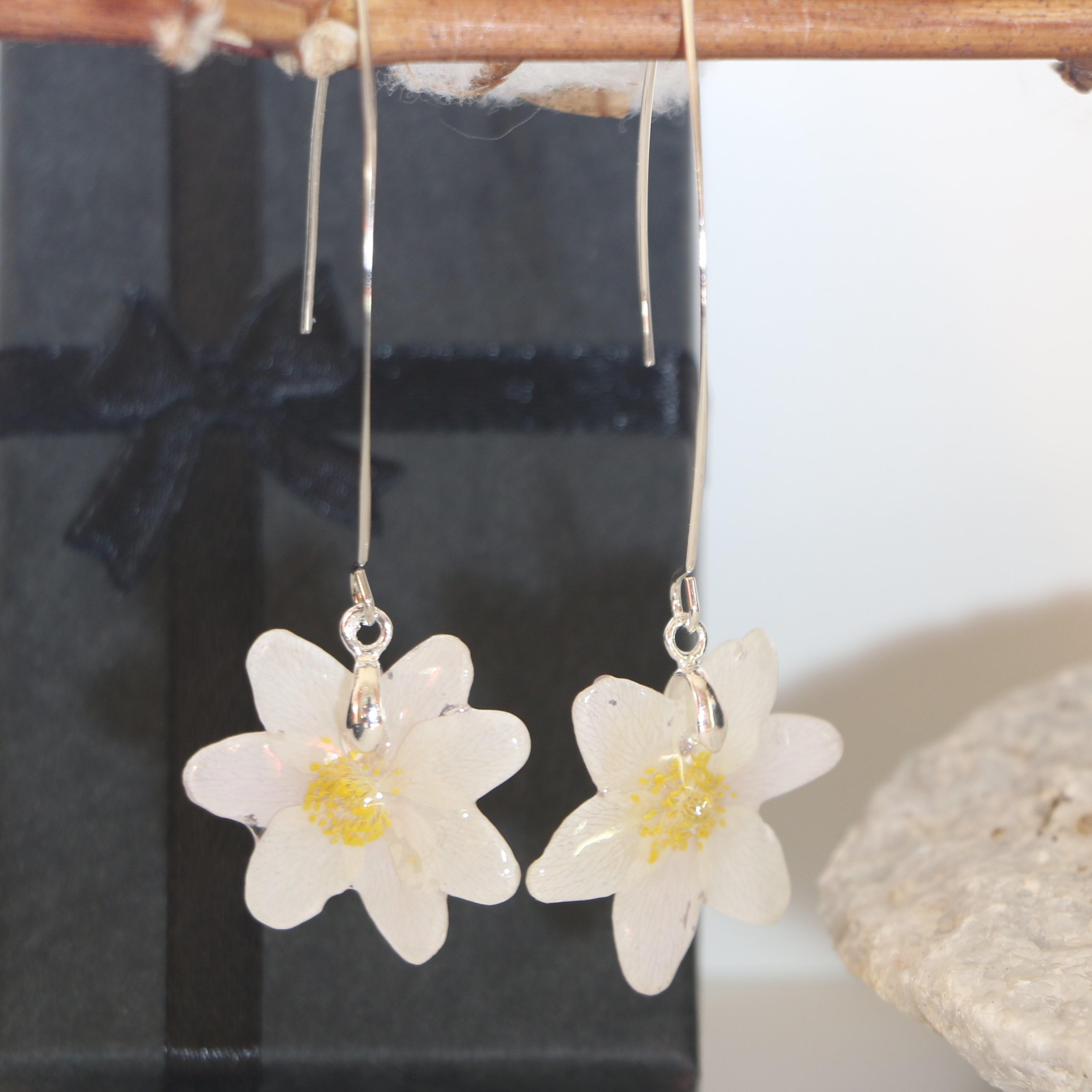 Boucles d'oreilles Anémone des bois