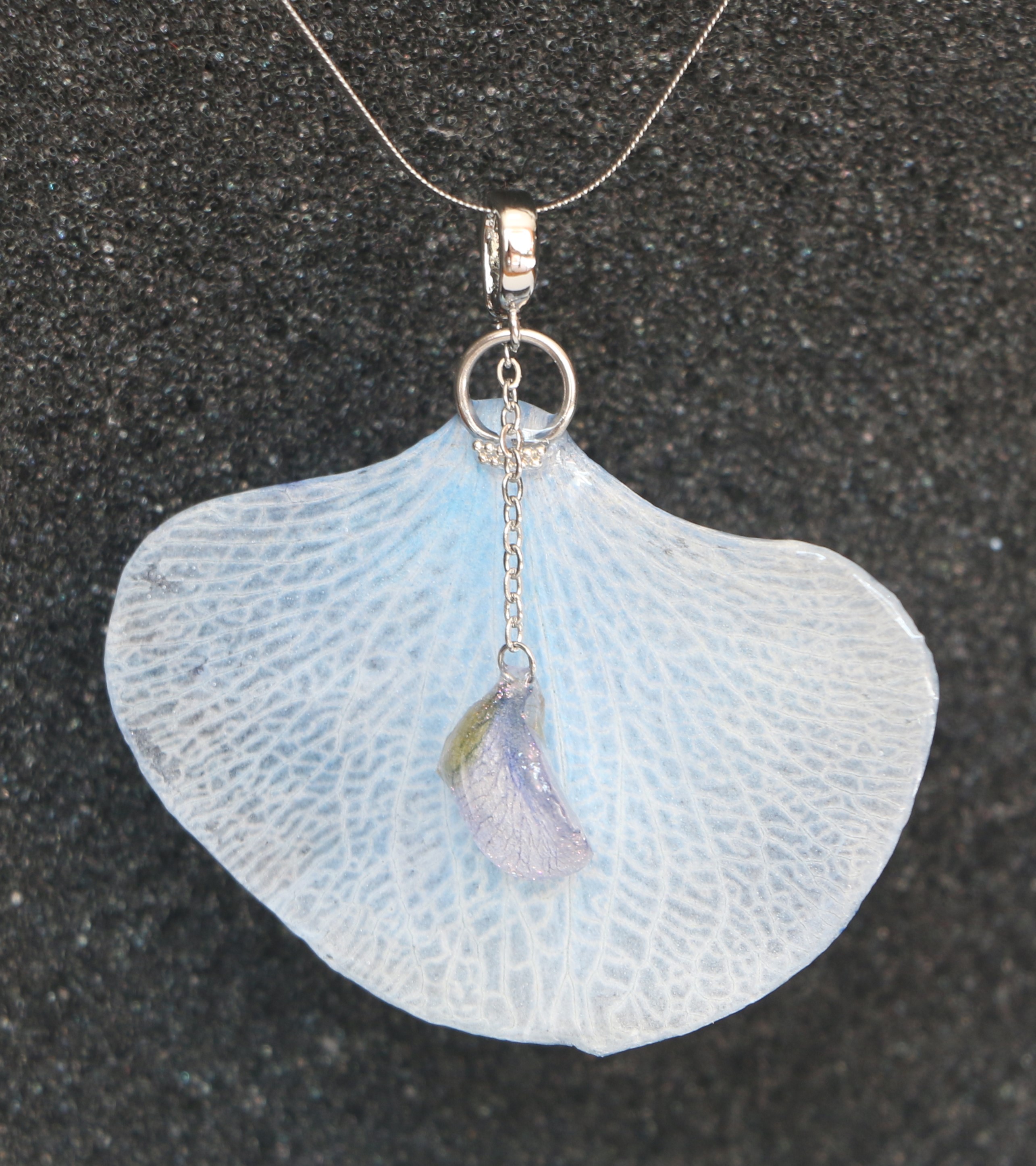 Pendentif Orchidée bleue