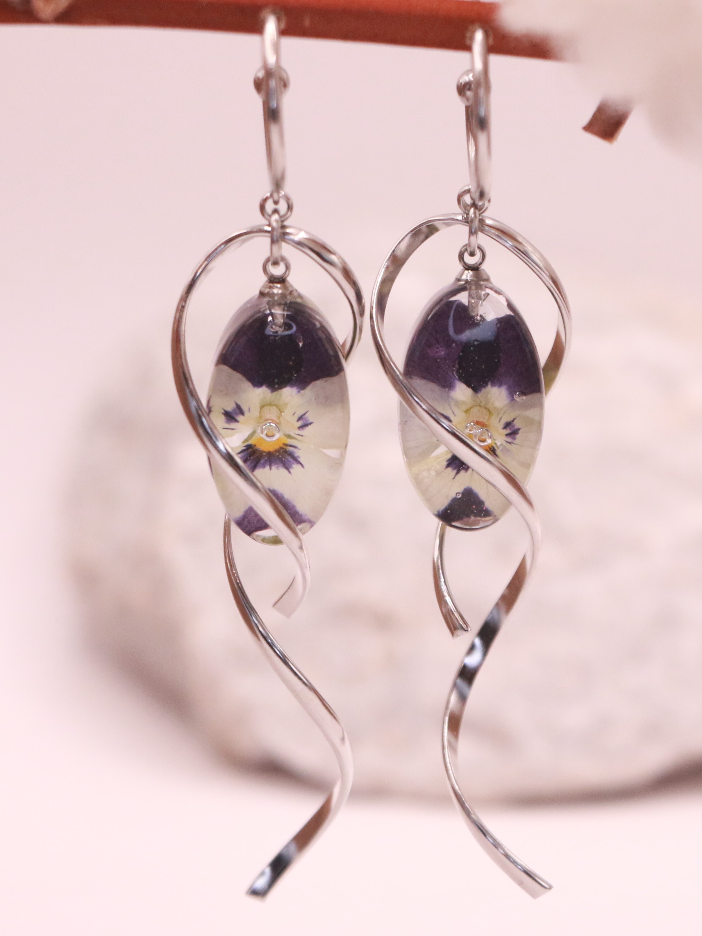 Boucles d'oreilles mini pensées