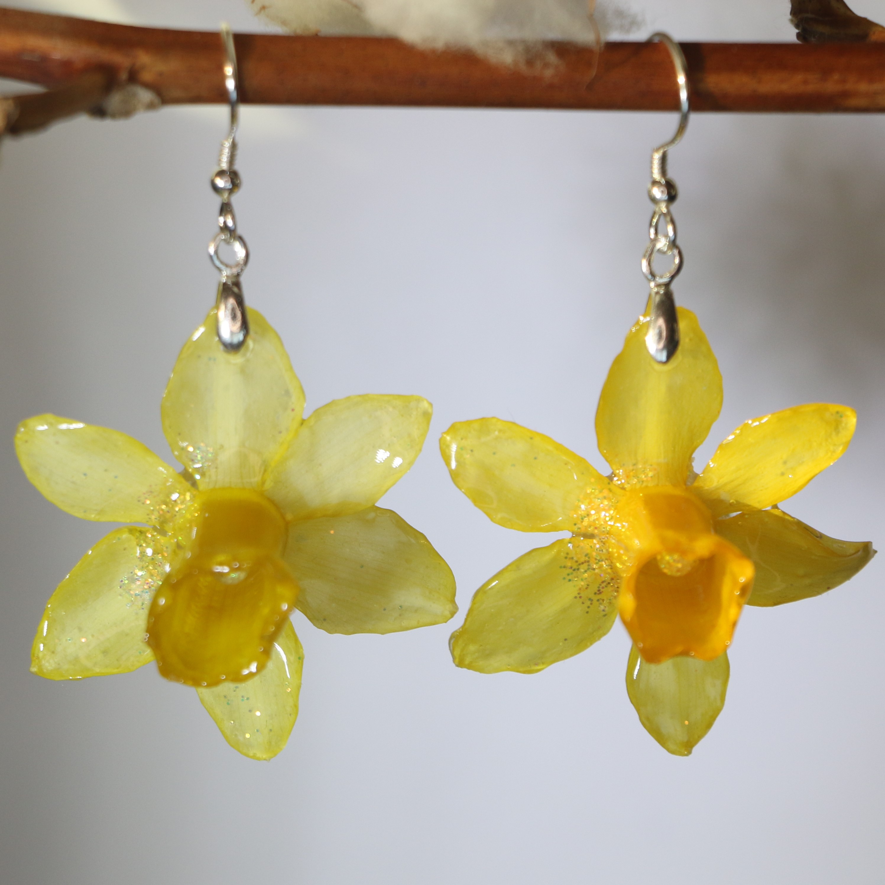 Boucles d'oreilles en Jonquille Argent 925