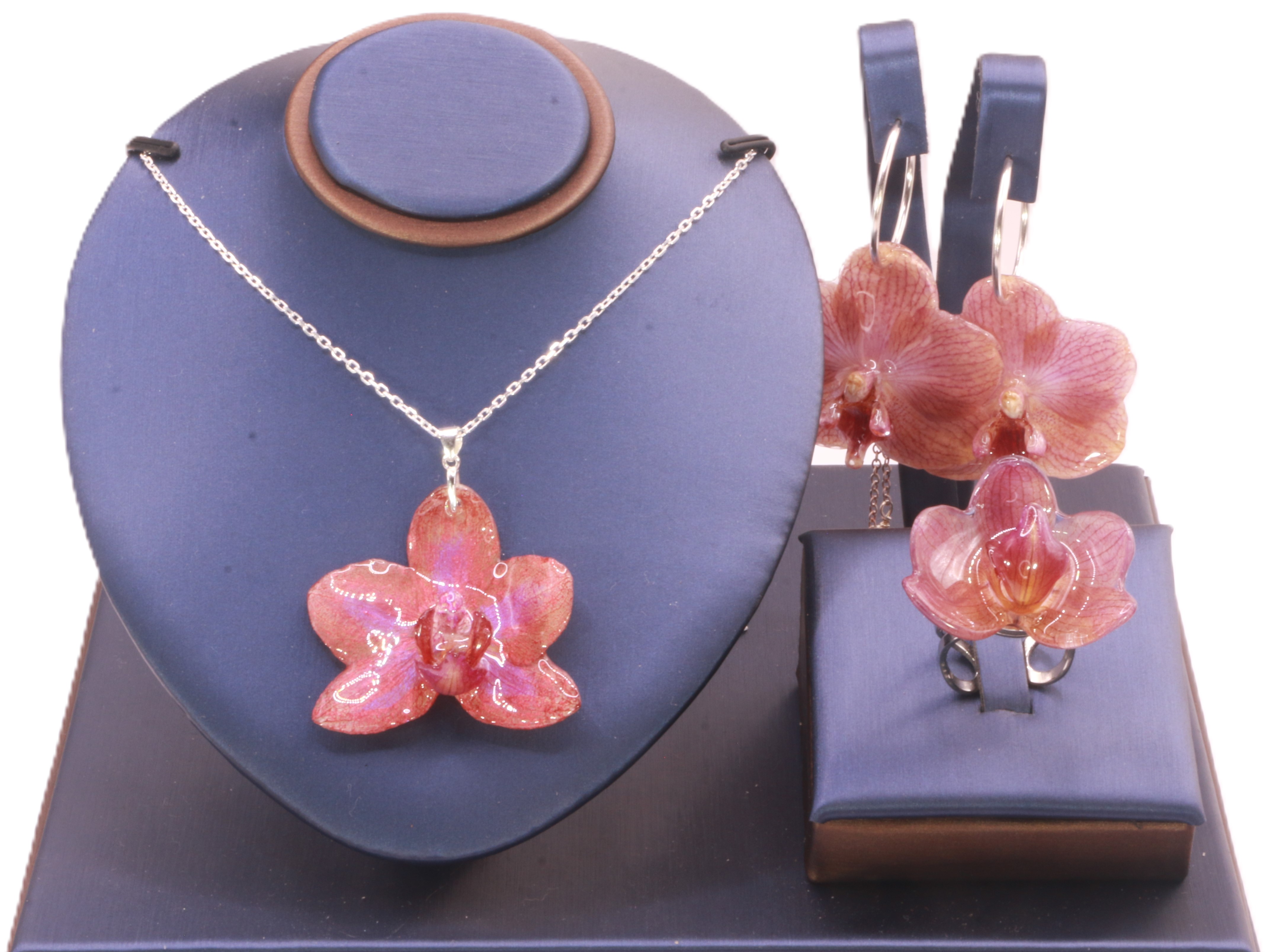 Parure 3 pièces en Orchidée argent 925