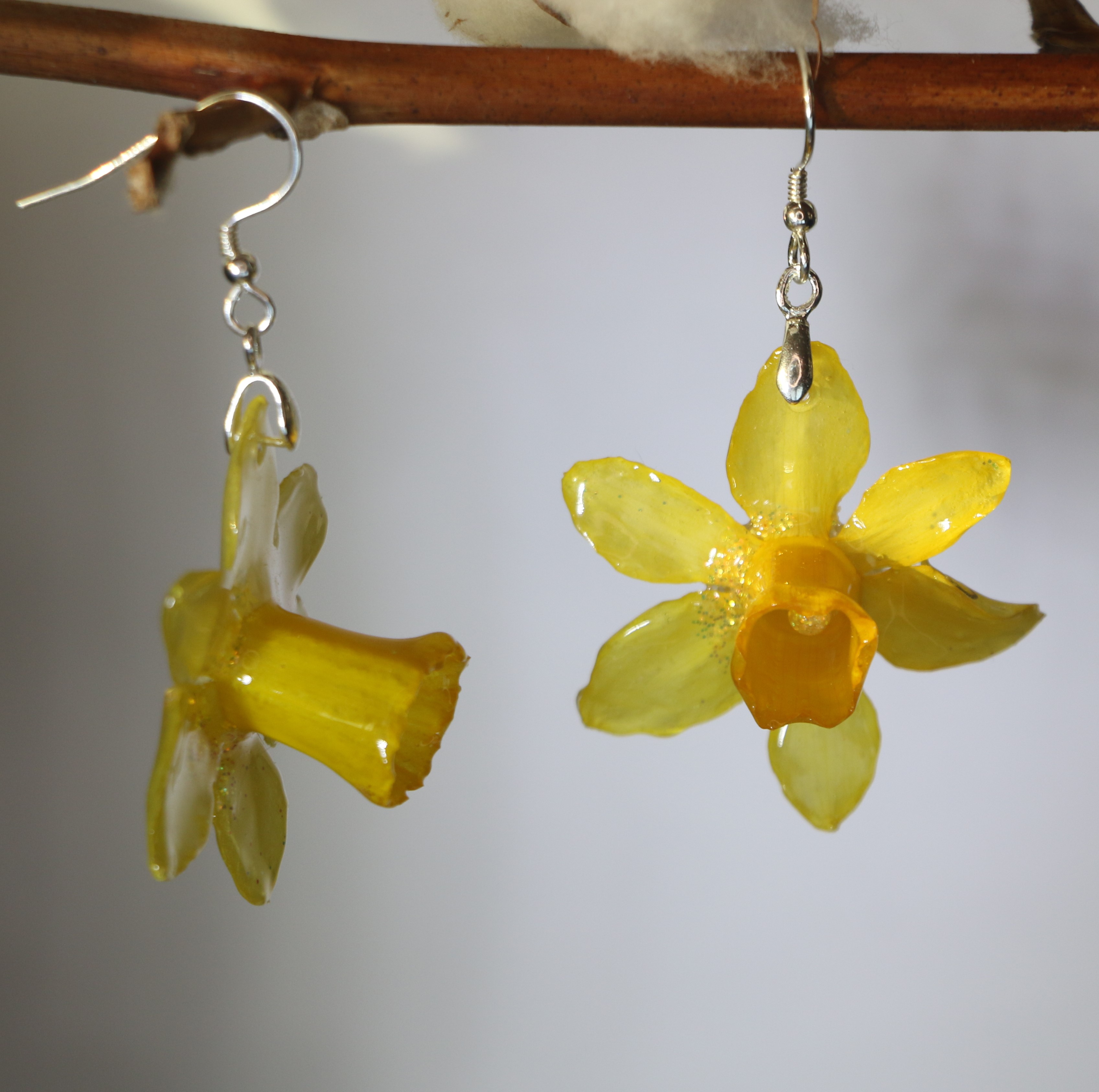 Boucles d'oreilles en Jonquille Argent 925