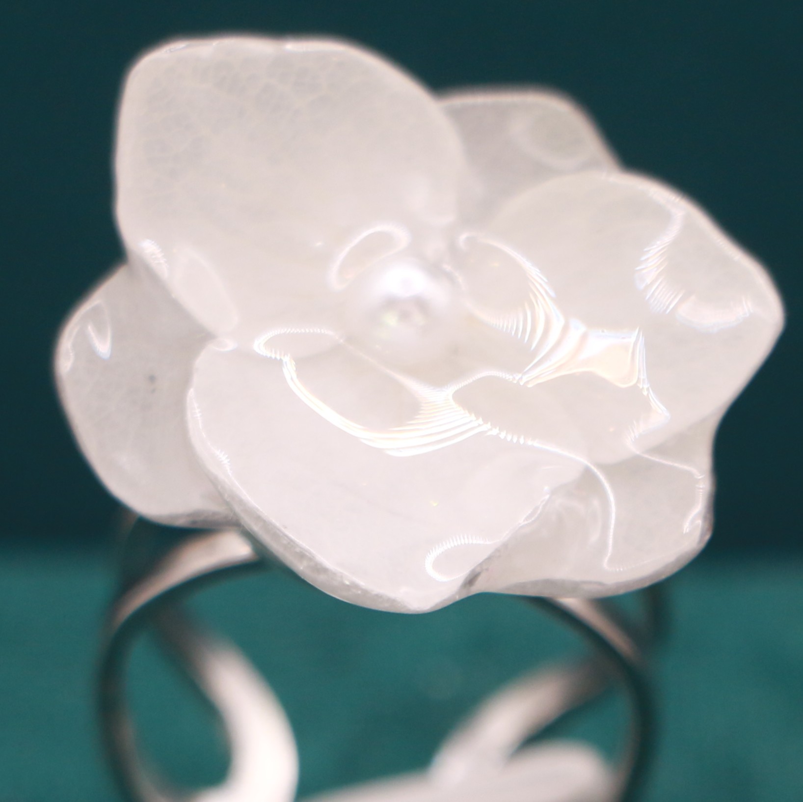 Bague en Hortensia stabilisé doublé