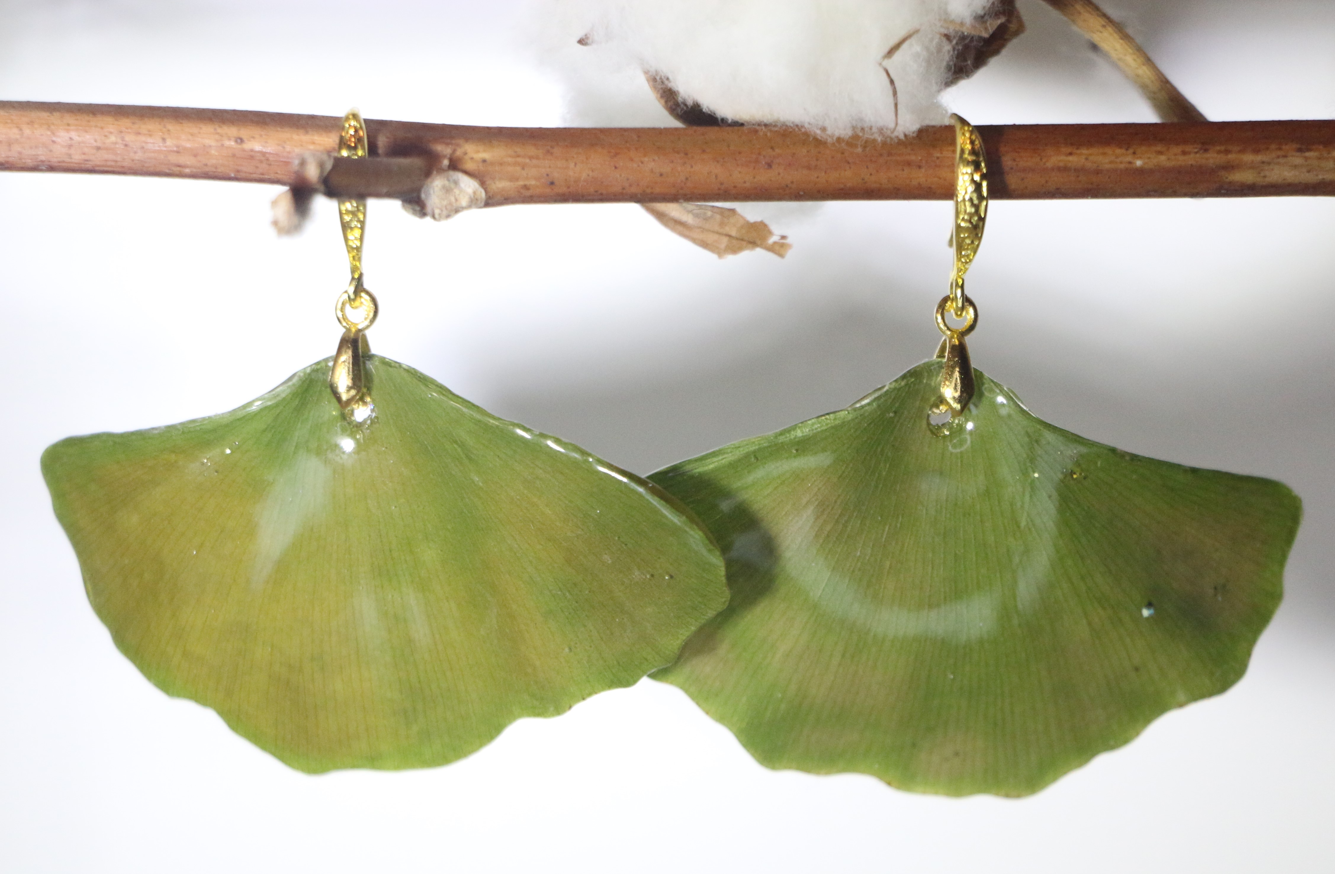 Boucle d'oreille en Ginkgo Biloba