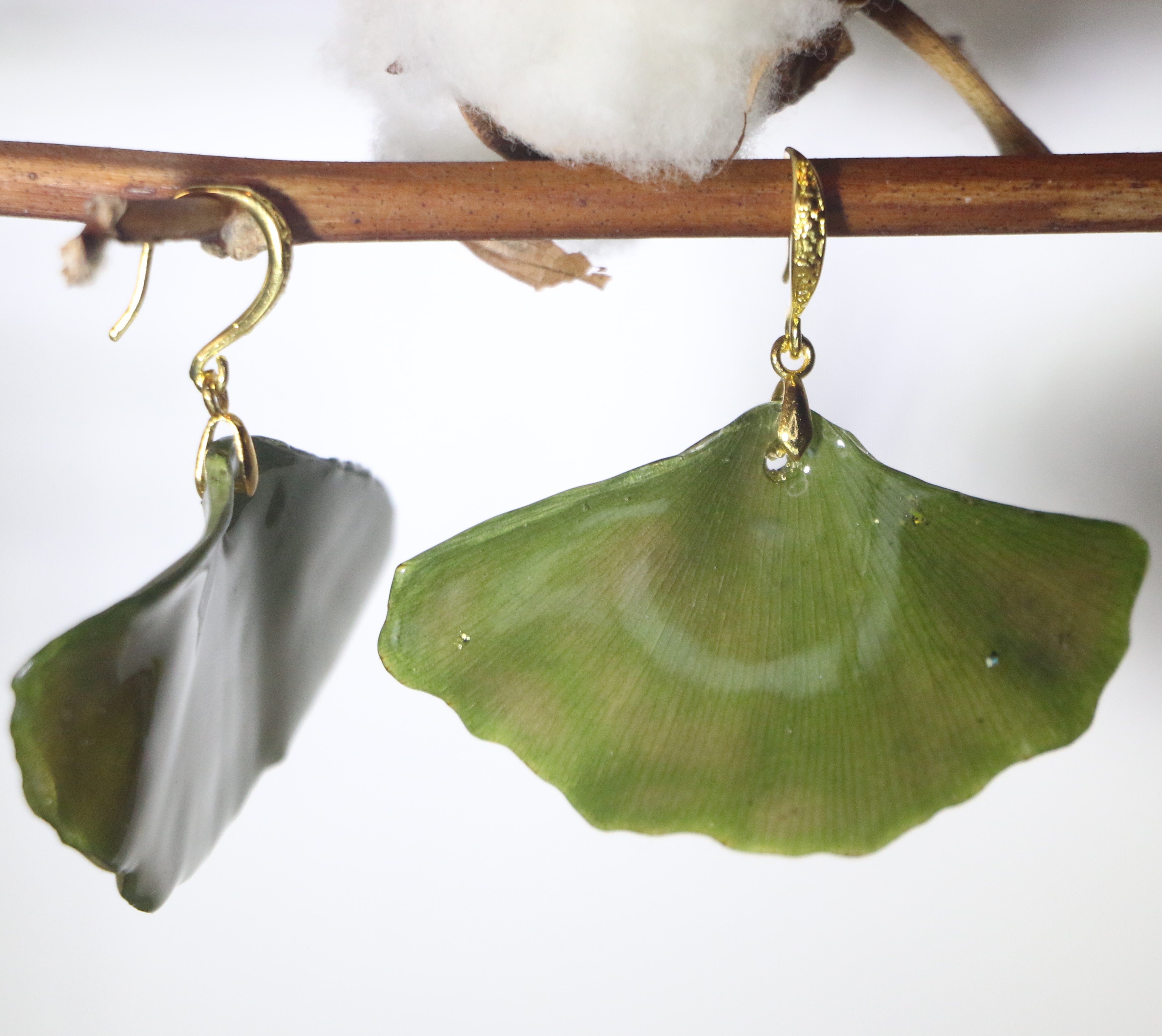 Boucle d'oreille en Ginkgo Biloba