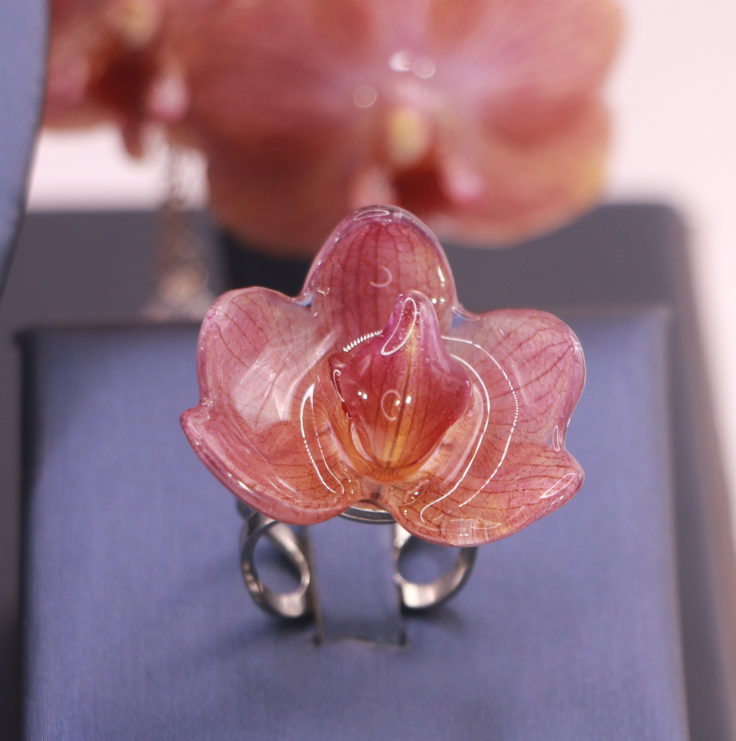 Parure 3 pièces en Orchidée argent 925