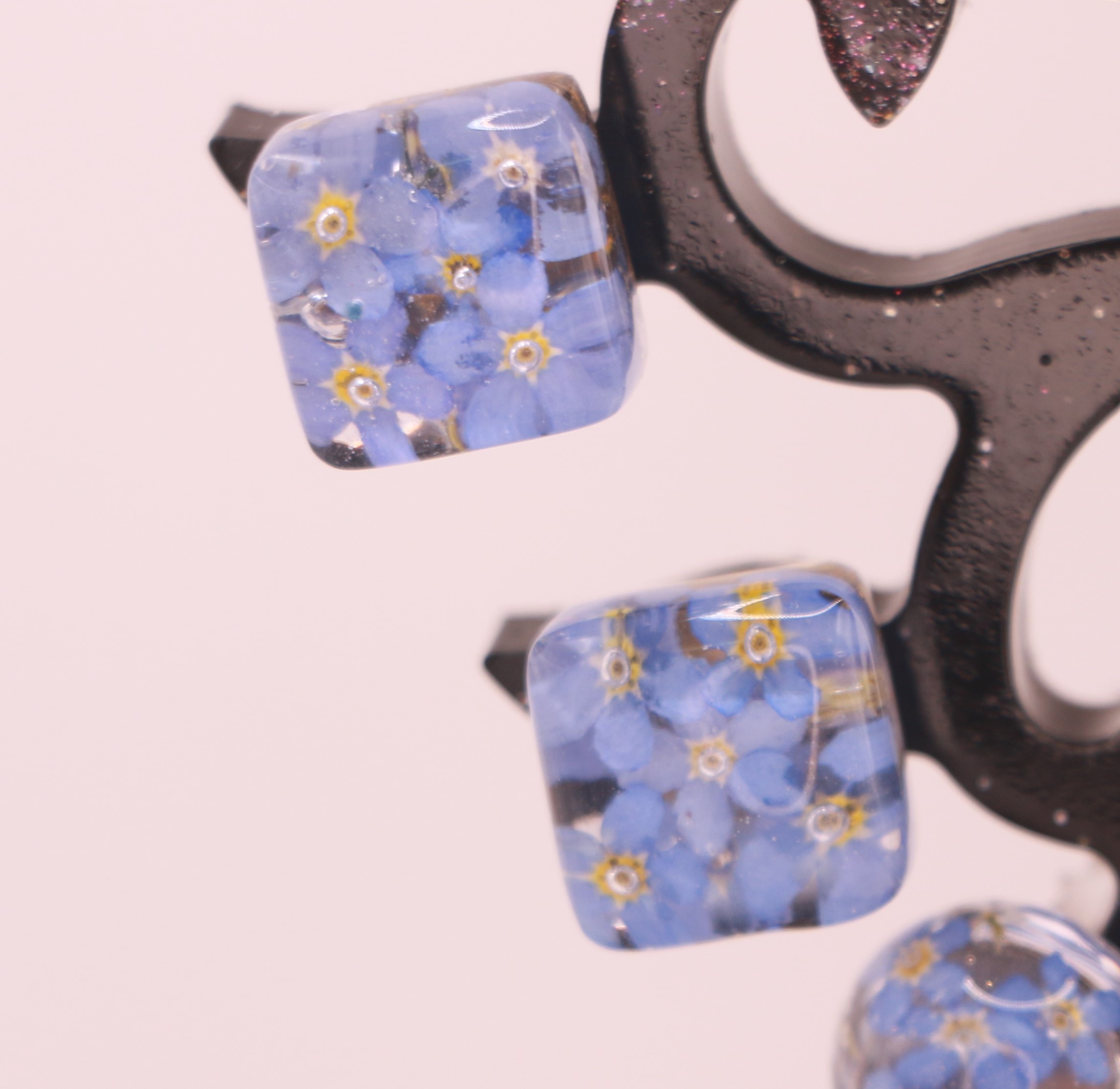 Boucles d'oreilles ''puces''