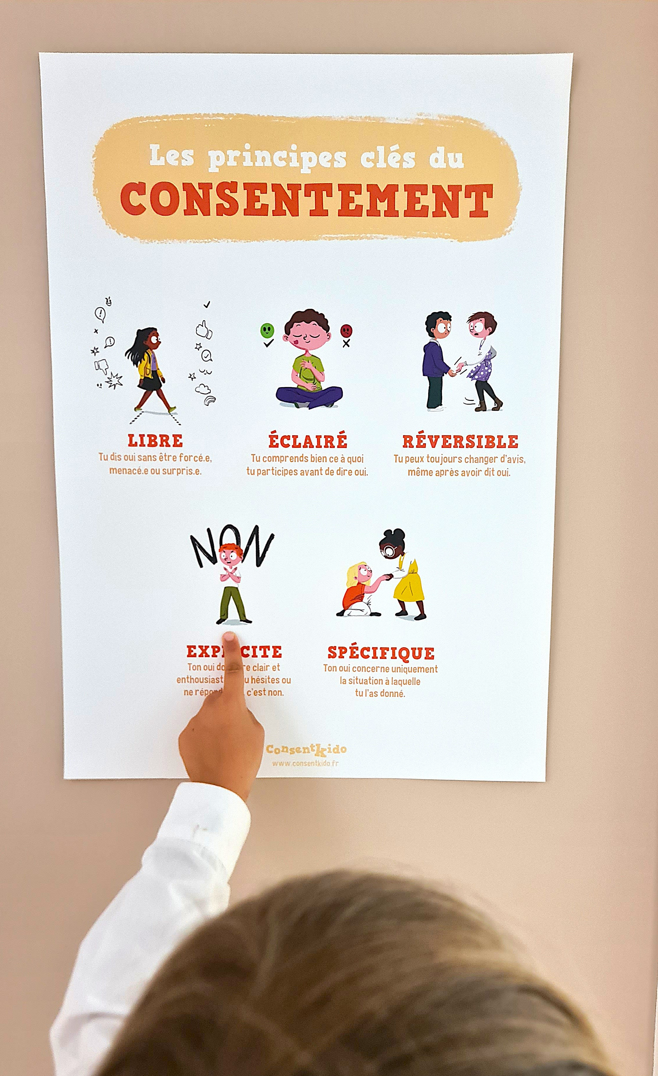 Affiche A2 "Les principes clés du consentement"
