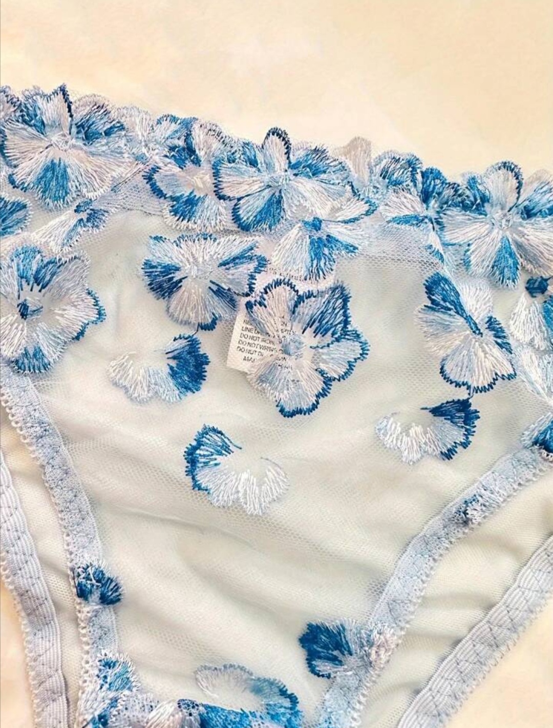 Soutien-gorge et culotte bleu