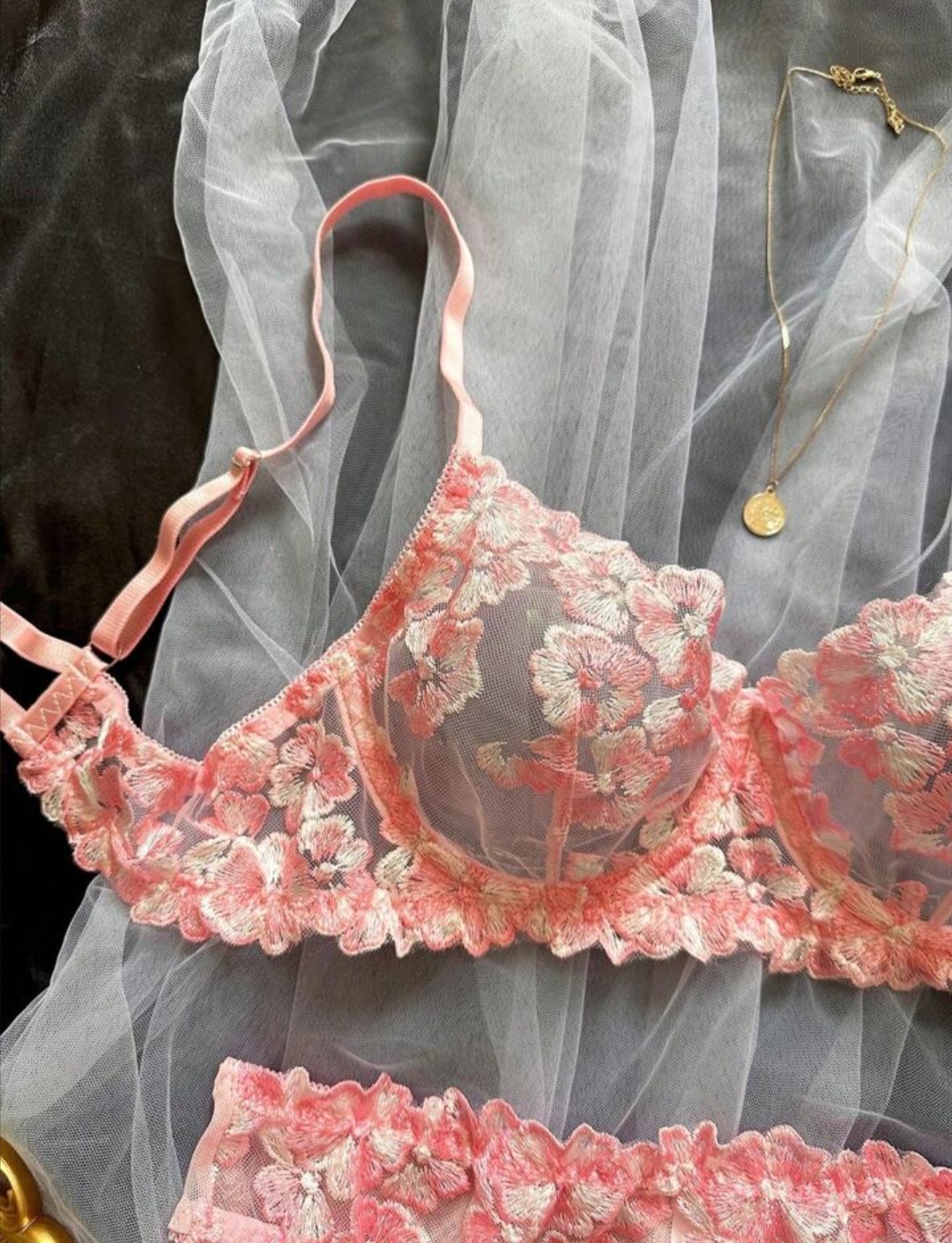 Soutien-gorge et culotte Rose