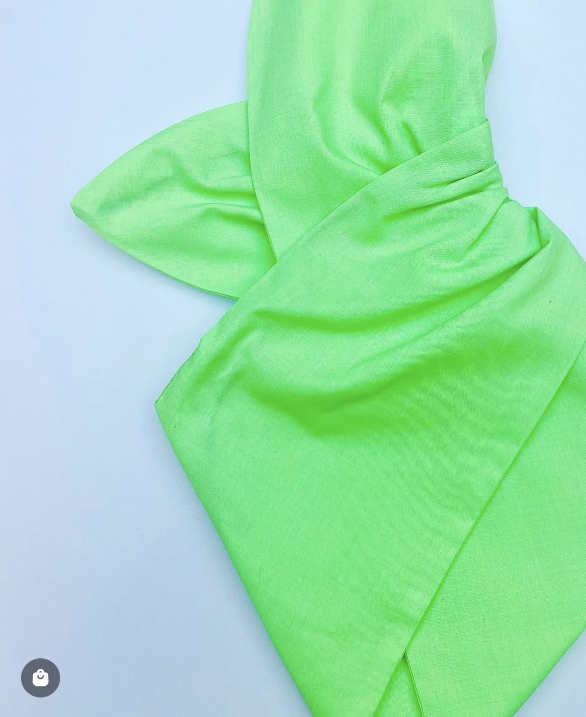 BEBOP FLUORESCENT NEON GREEN WIRED HEADBAND