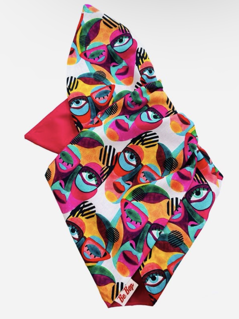 BEBOP BOUTIQUE ABSTRACT NEON WIRED HEADBAND