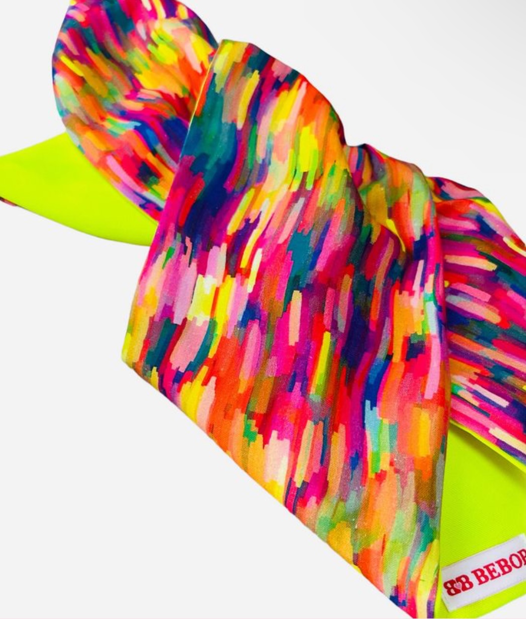 BEBOP BOUTIQUE ABSTRACT NEON HEADBAND