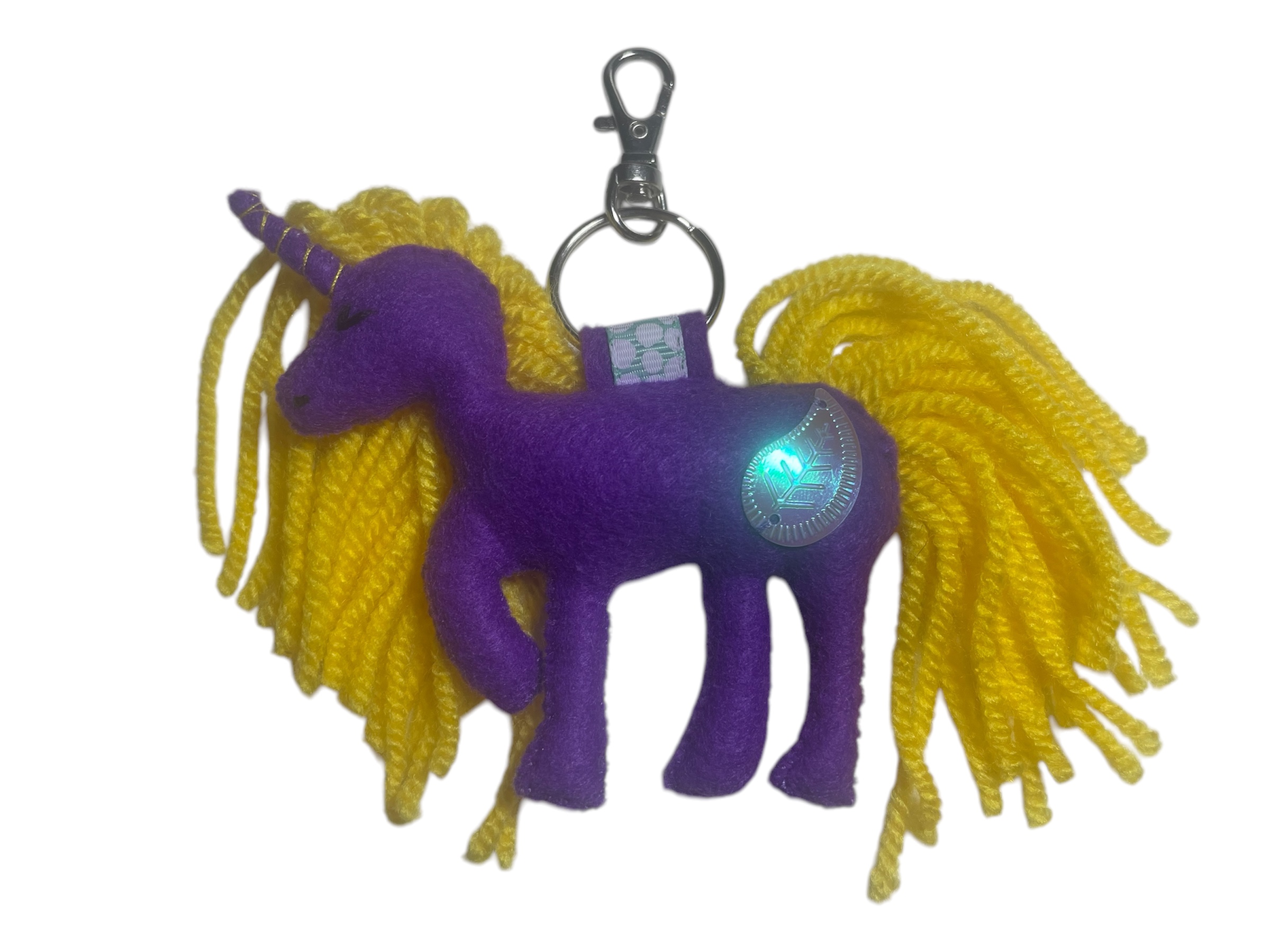 Beside The Sea Gifts Handmade felt Unicorn Keyring