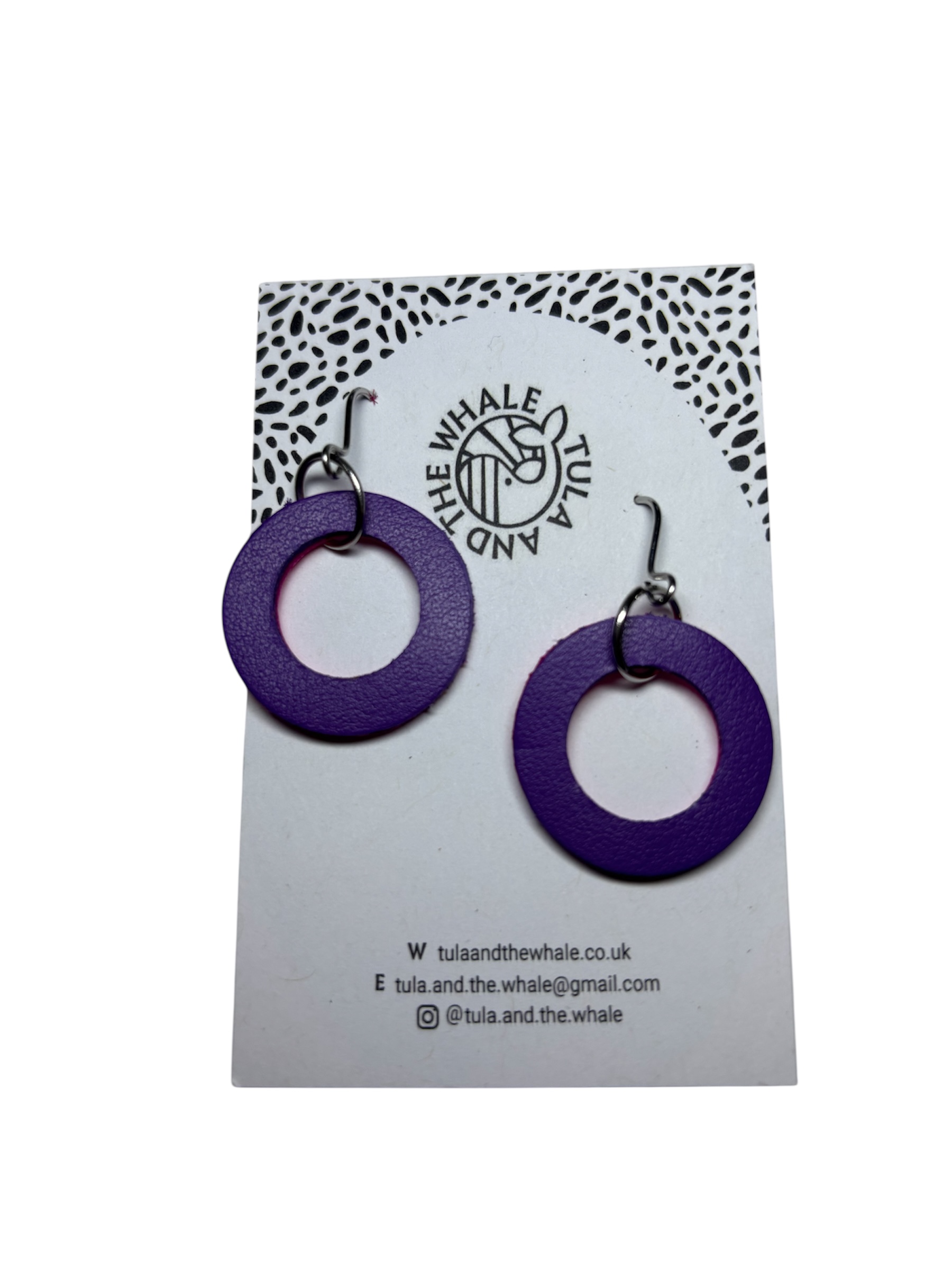 DUO HOOPS - NEON PINK & PURPLE