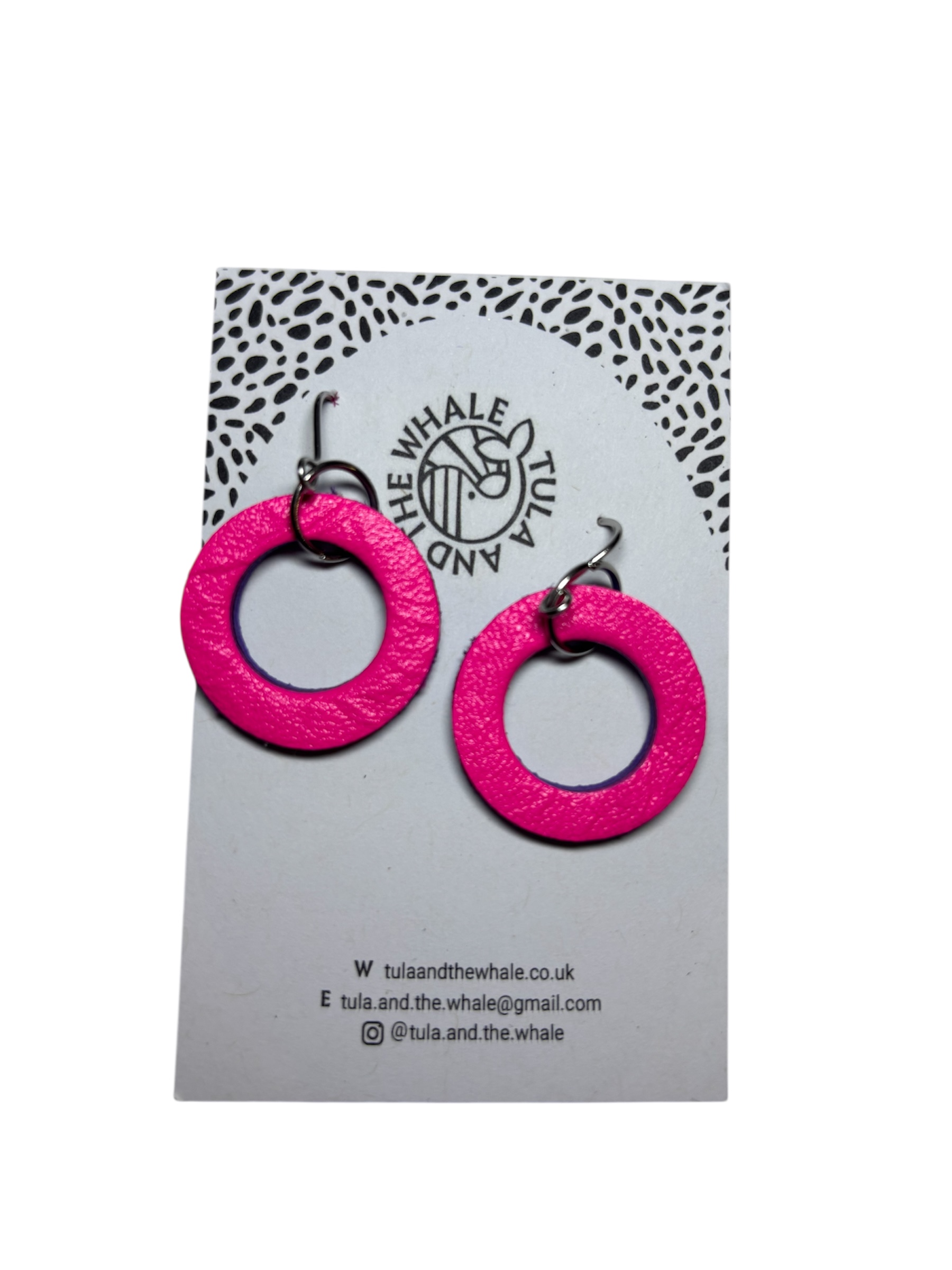 DUO HOOPS - NEON PINK & PURPLE