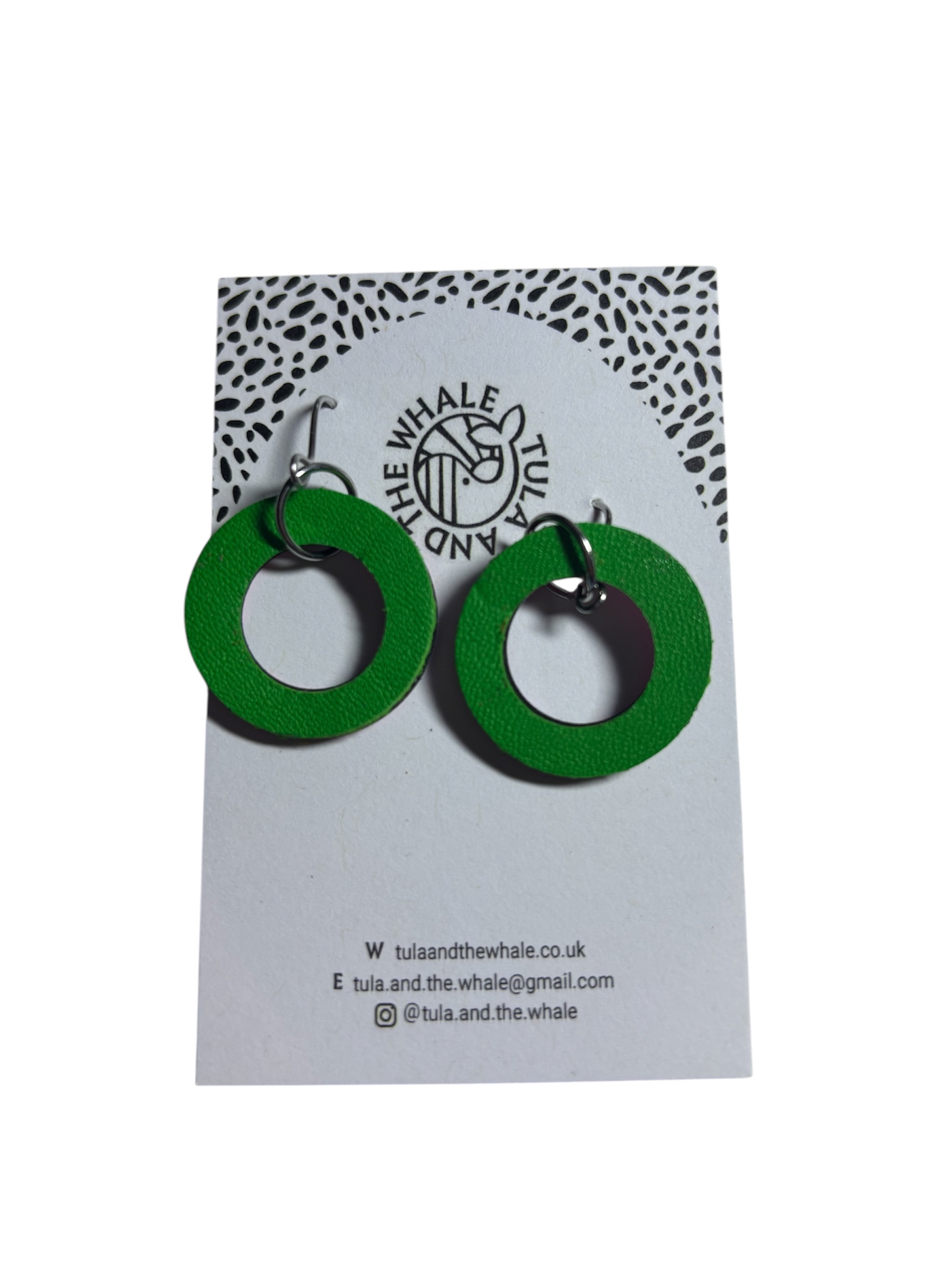 DUO HOOPS - PINK LEOPARD & GREEN