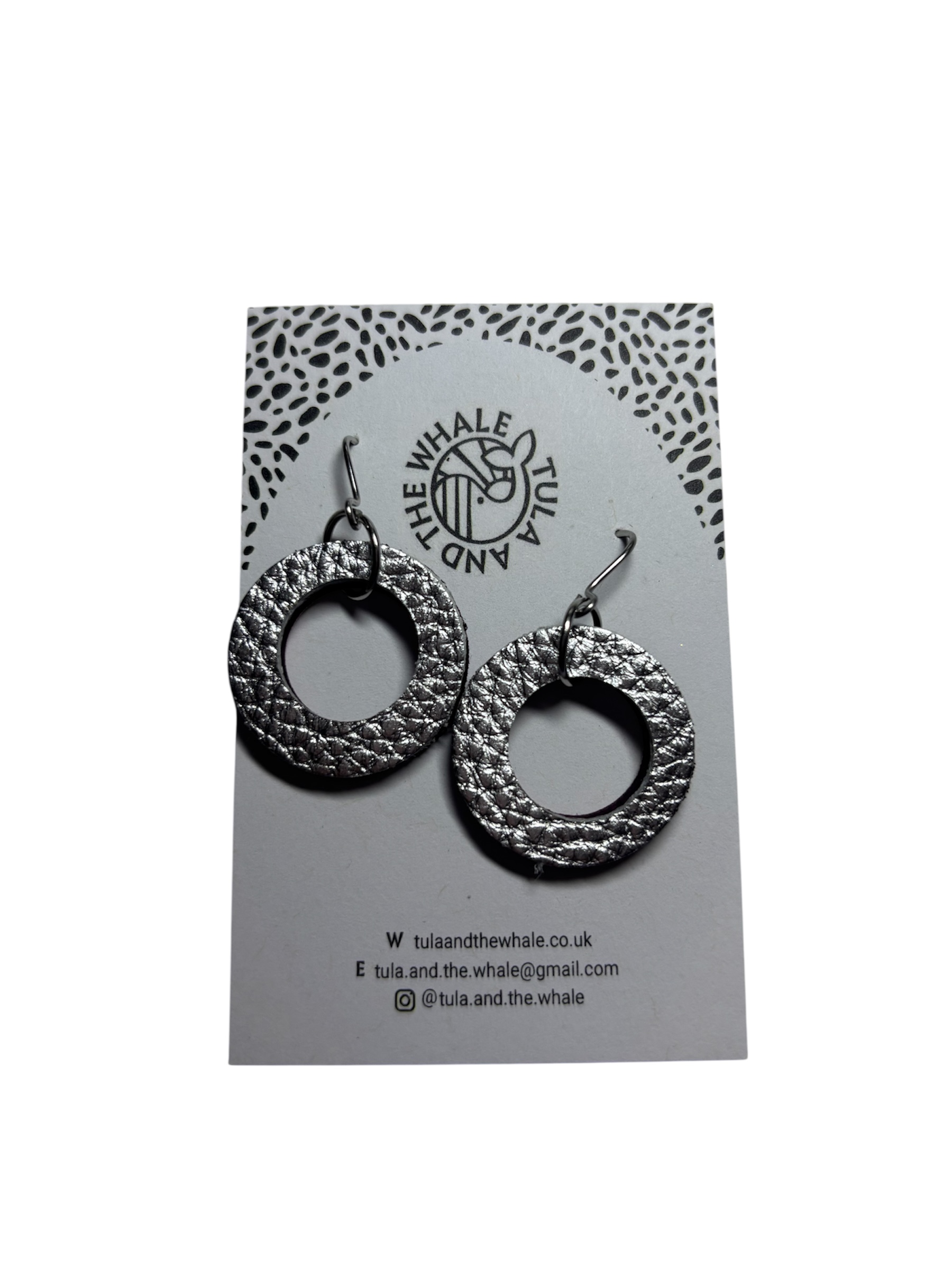 DUO HOOPS - PAINT SPLAASH & SILVER