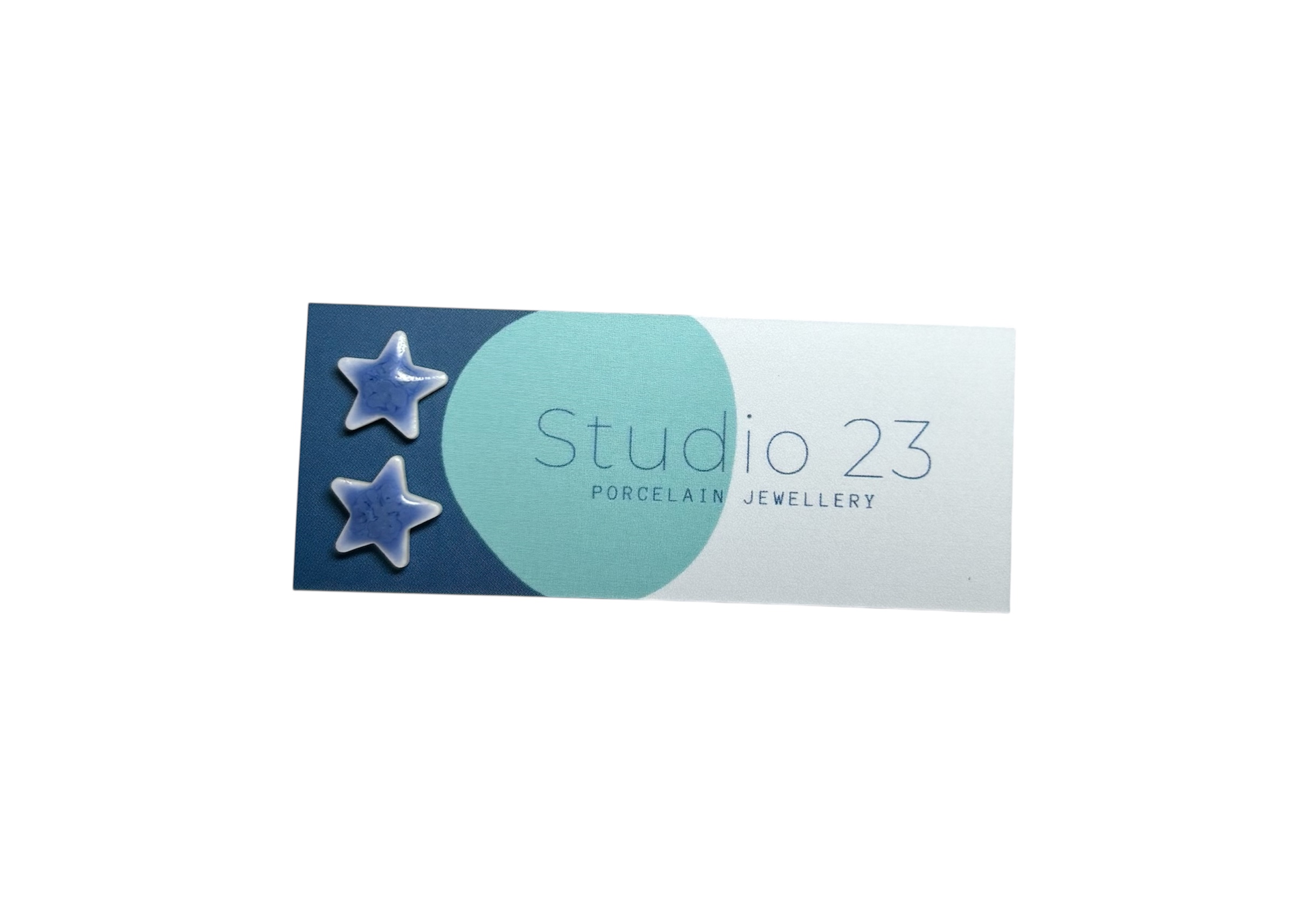 Studio 23  Star stud stud earrings - Blue Opal