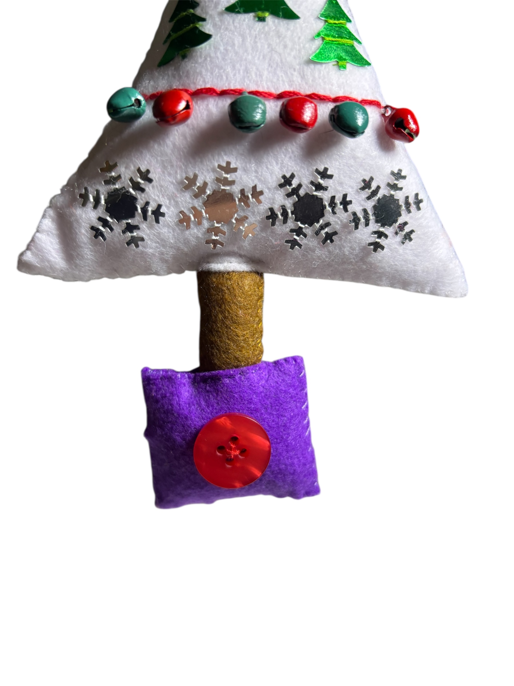 Handmade felt christmas tree hanging decoration
