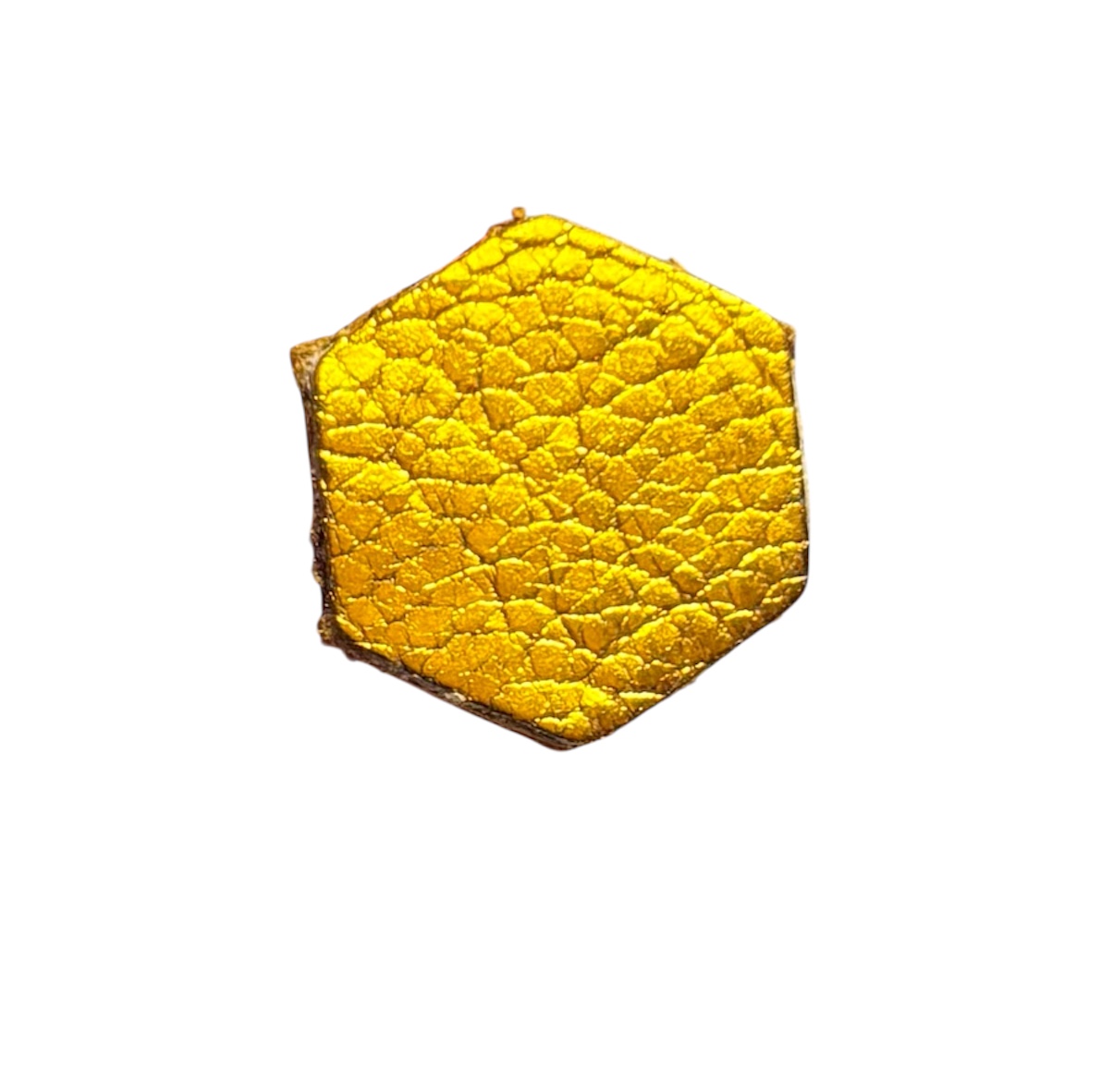 HEXAGON STUDS - METALLIC ORANGE