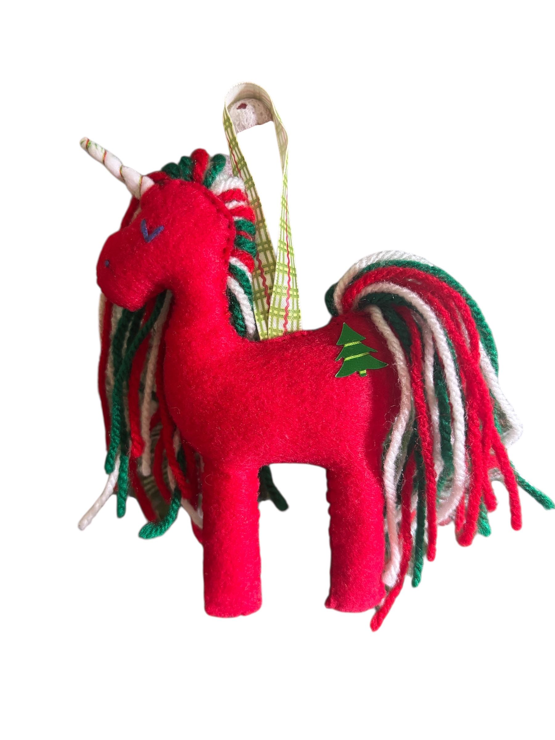 Handmade Large felt Unicorn Christmas decoration