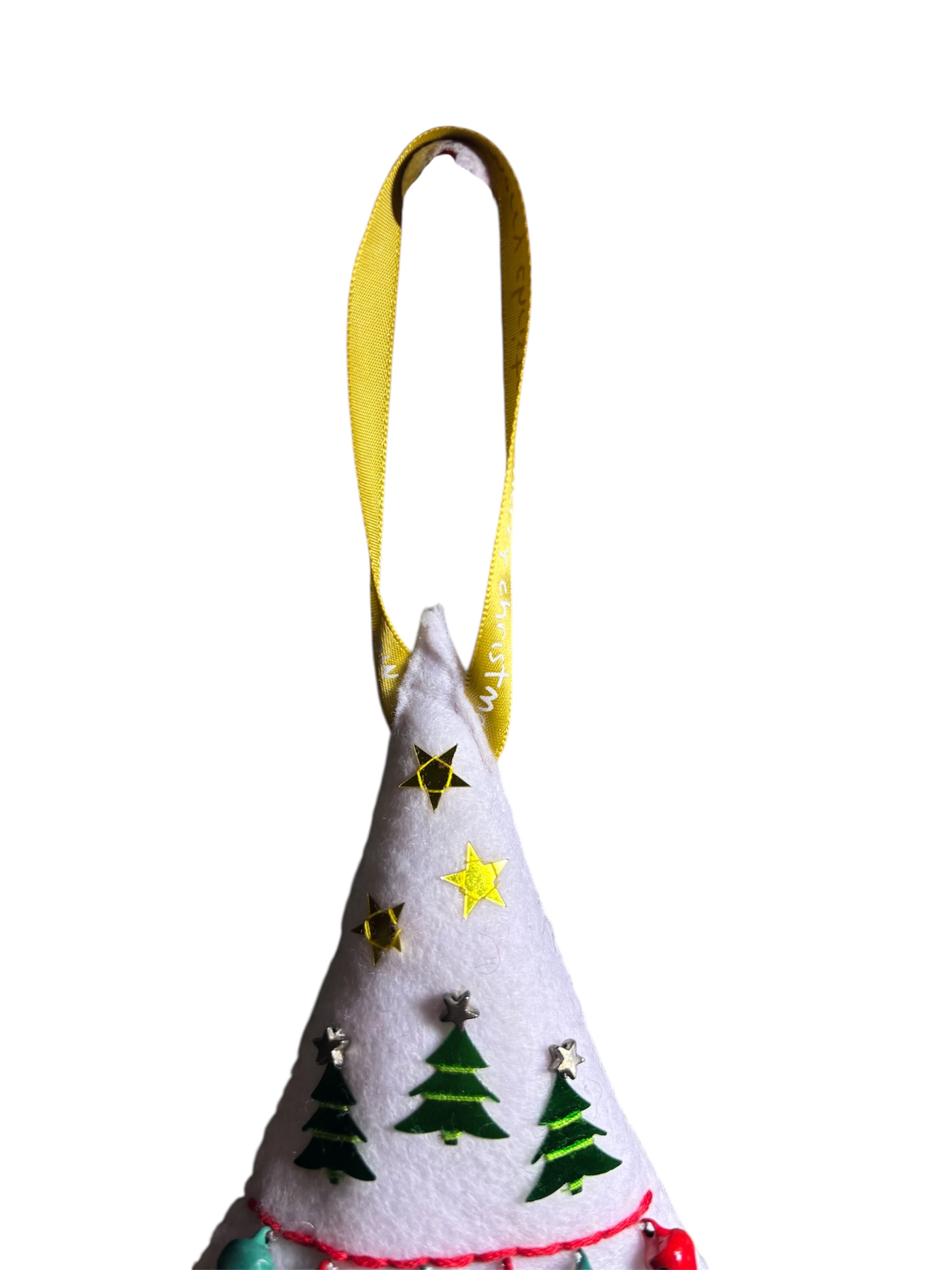 Handmade felt christmas tree hanging decoration