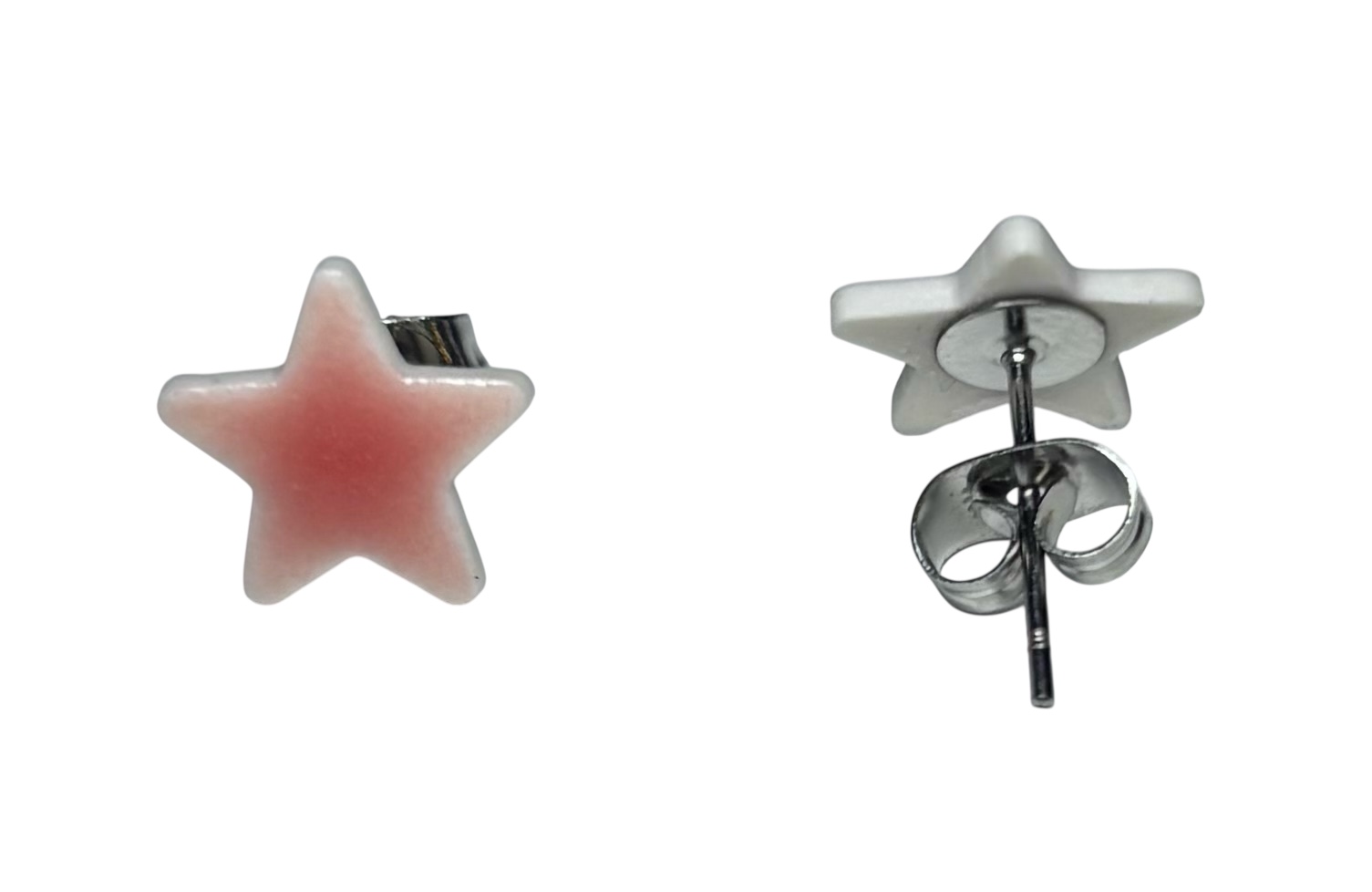 Studio 23 Star stud earrings - Coral