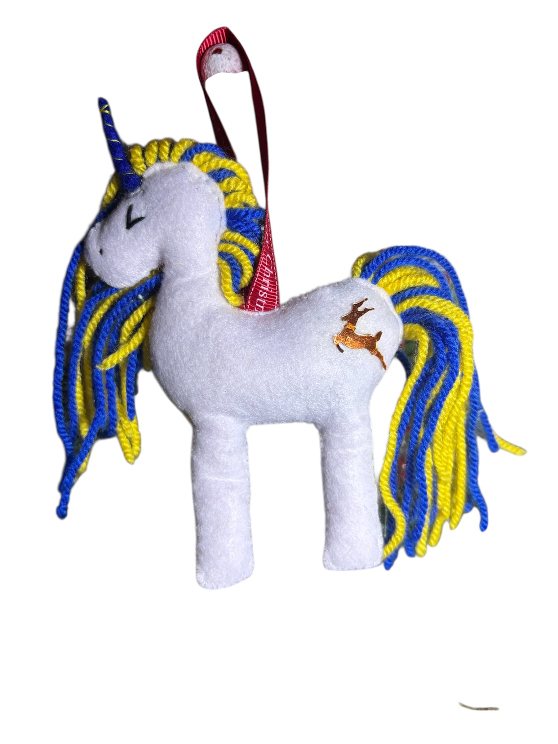 Handmade Large felt Unicorn Christmas decoration