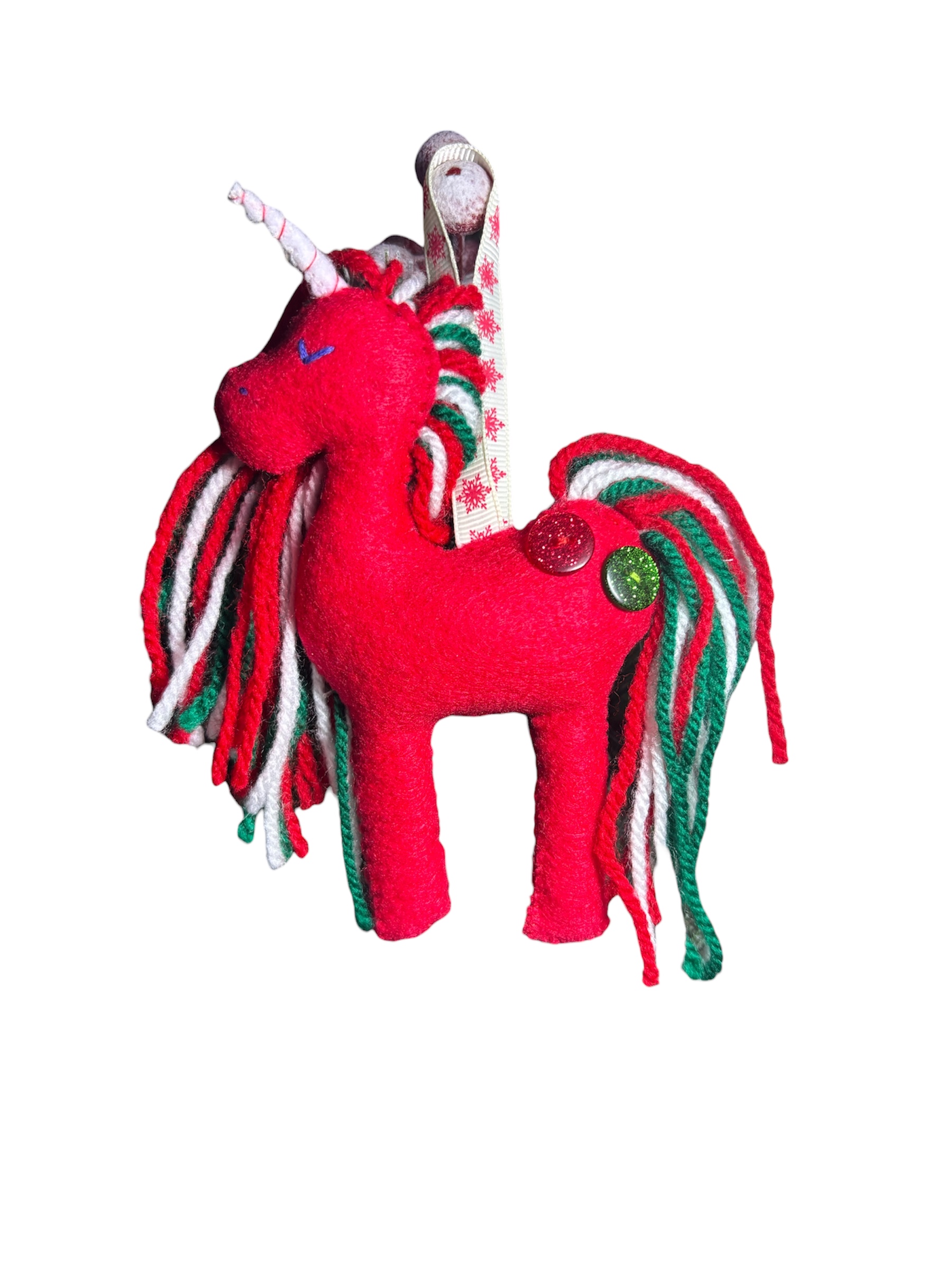 Handmade Large felt Unicorn Christmas decoration