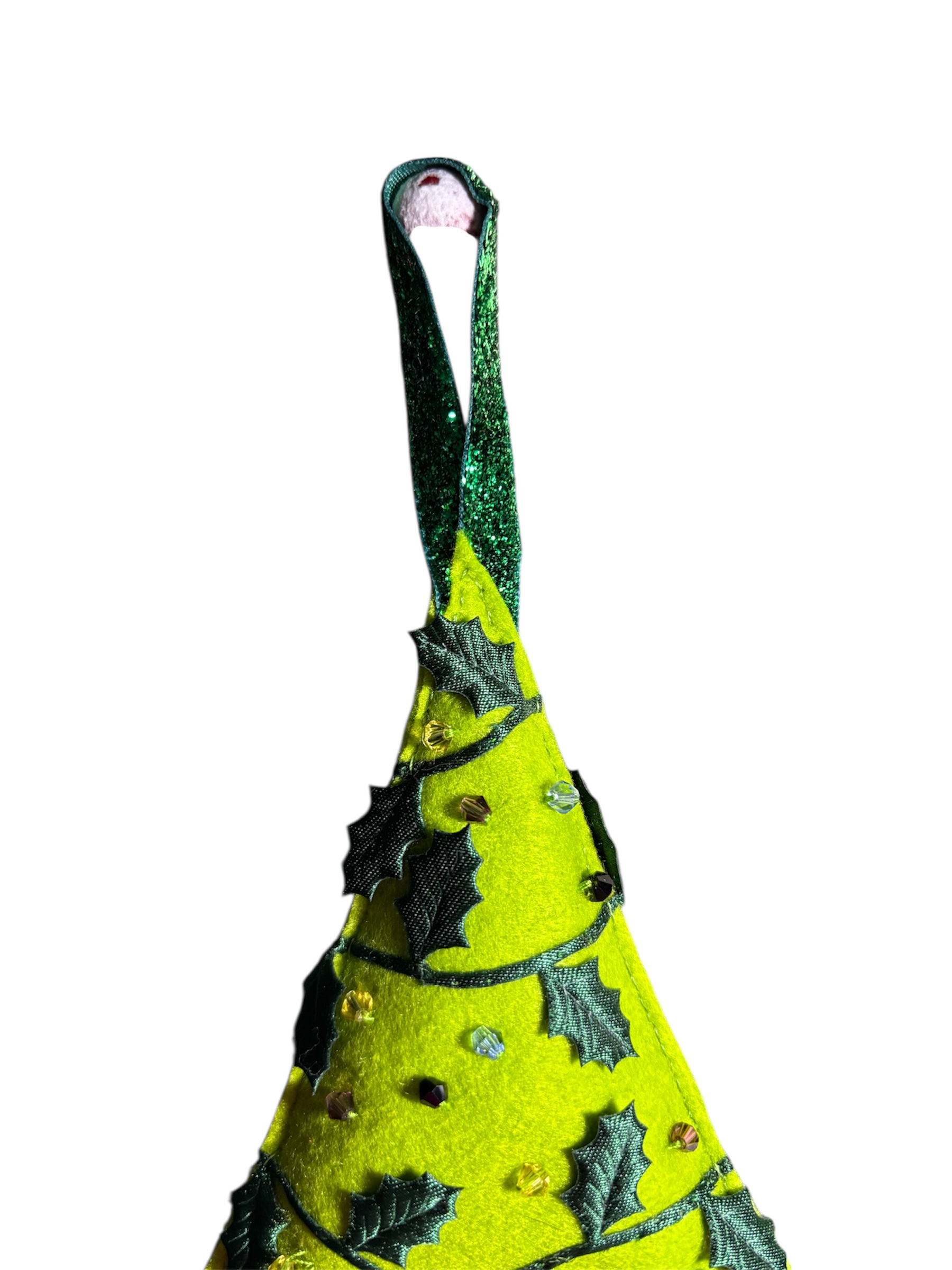 Handmade felt christmas tree hanging decoration