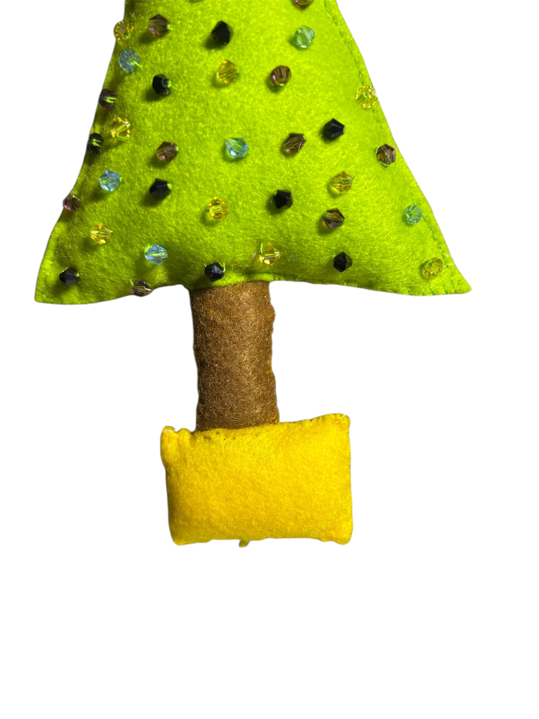 Handmade felt christmas tree hanging decoration
