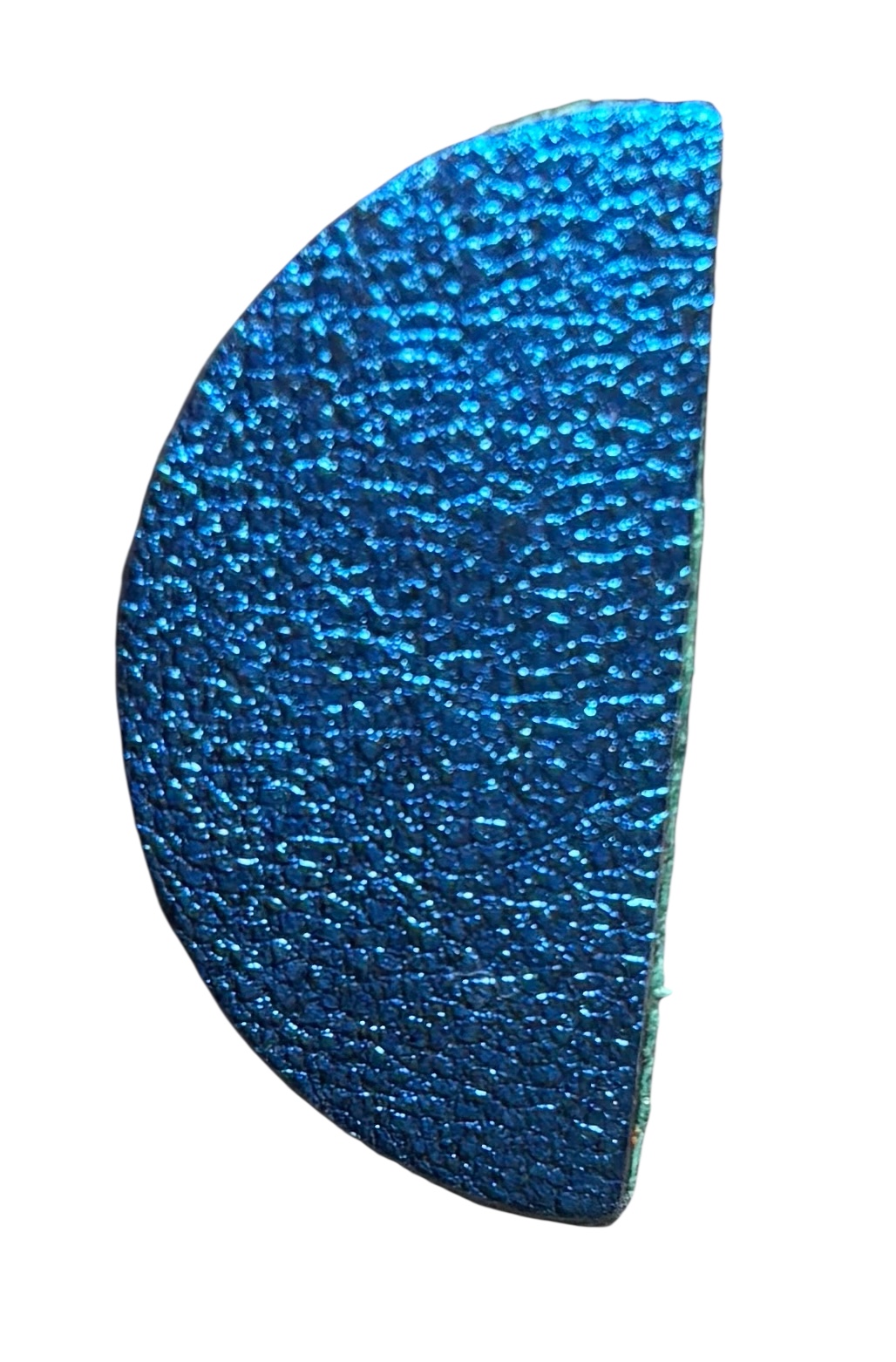 SEMI CIRCLE STUDS - METALLIC BLUE