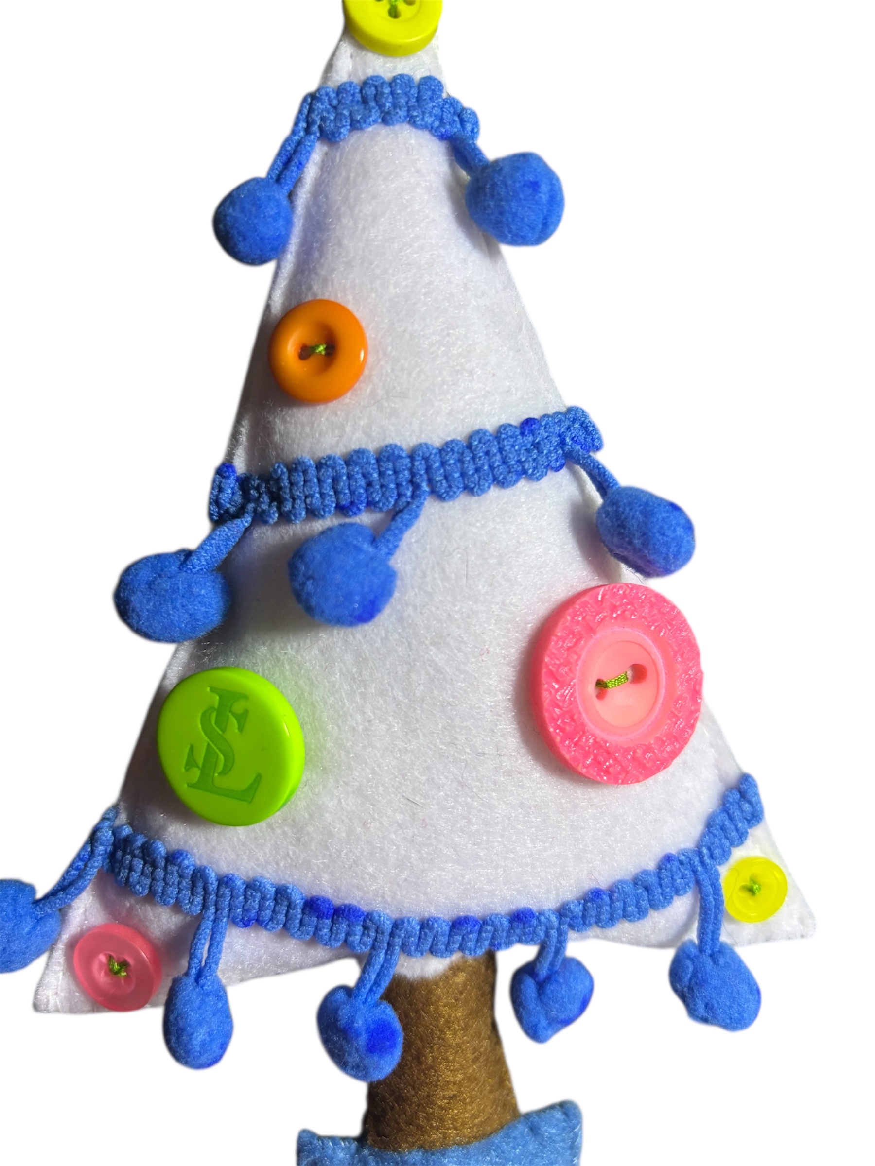 Handmade felt christmas tree hanging decoration